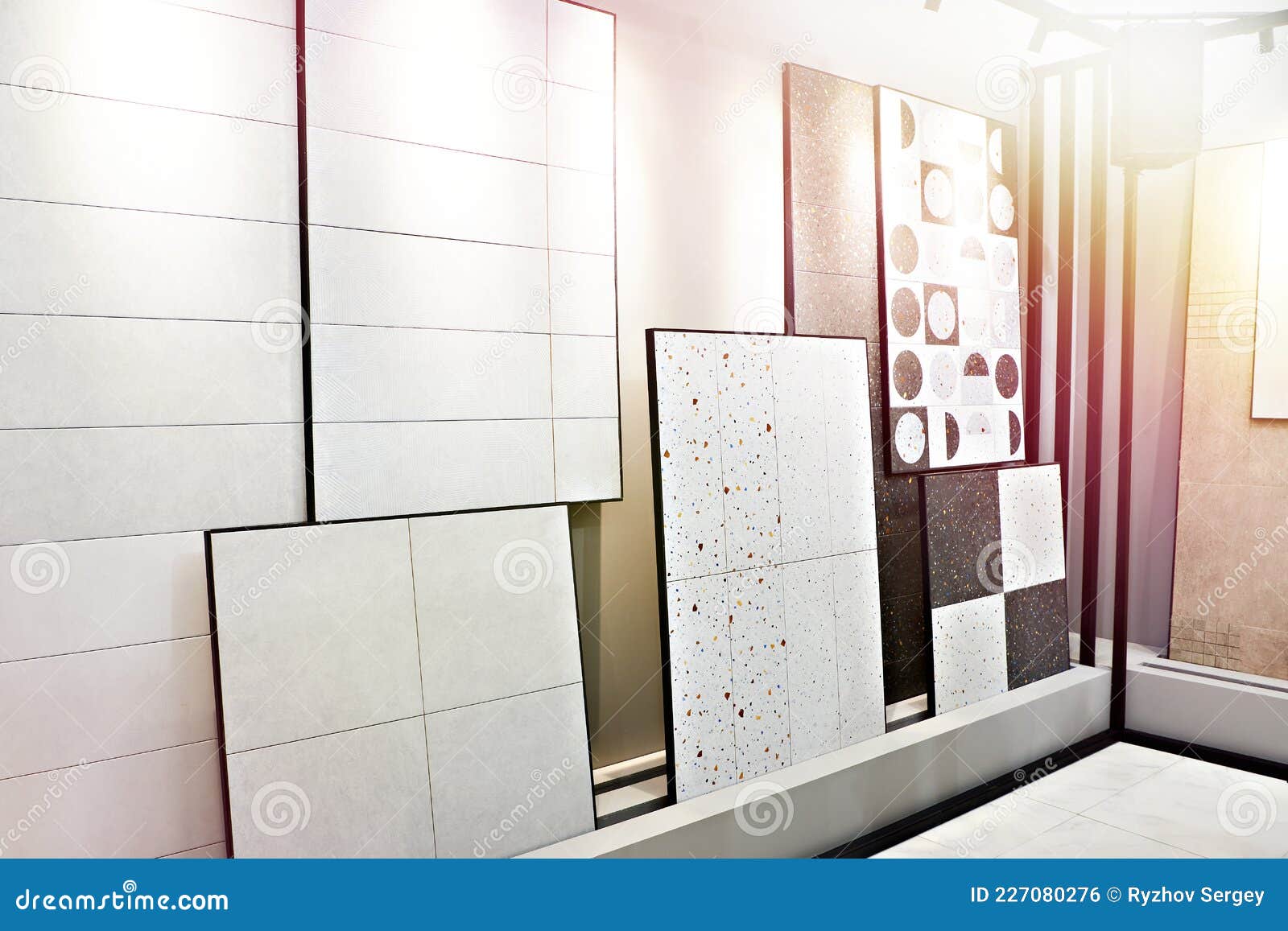Ceramic Tile Collection in Store Stock Photo Image of decorative