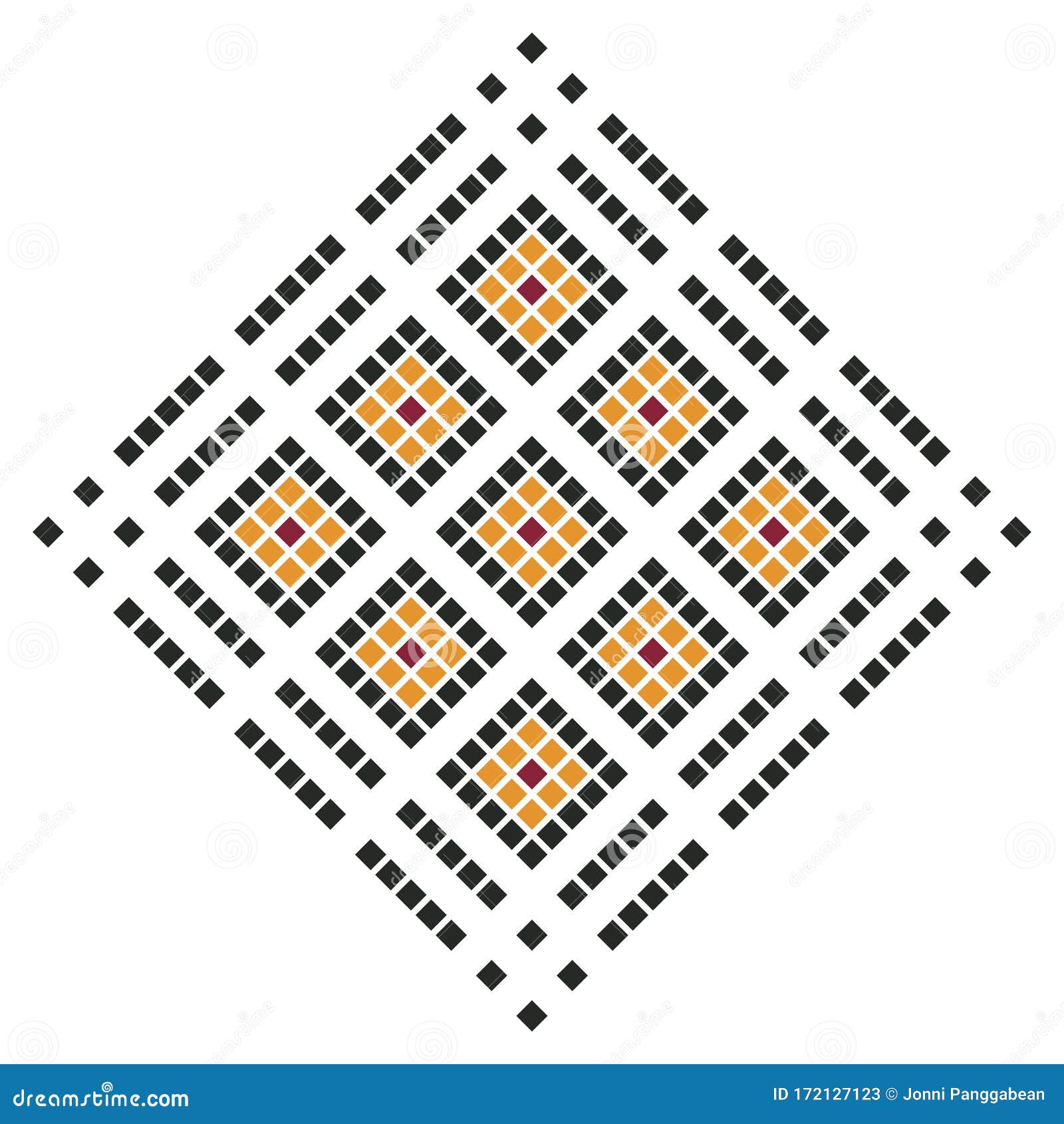 Ceramic Tile With Square Design Porcelain Background Design Home Decor Wallpaper Wallpaper Or Frame Hanging Stock Vector Illustration Of Mexican Geometric 172127123