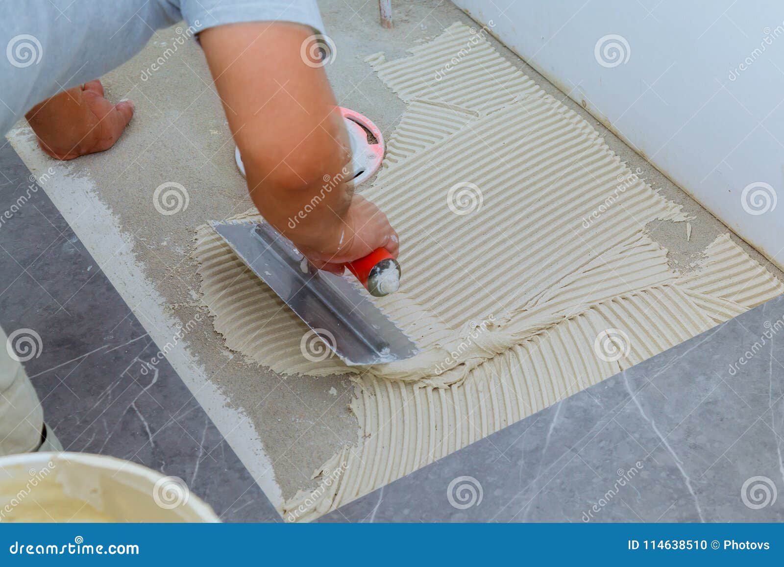 Ceramic Tiles And Tools For Tiler Floor Tiles Installation Home