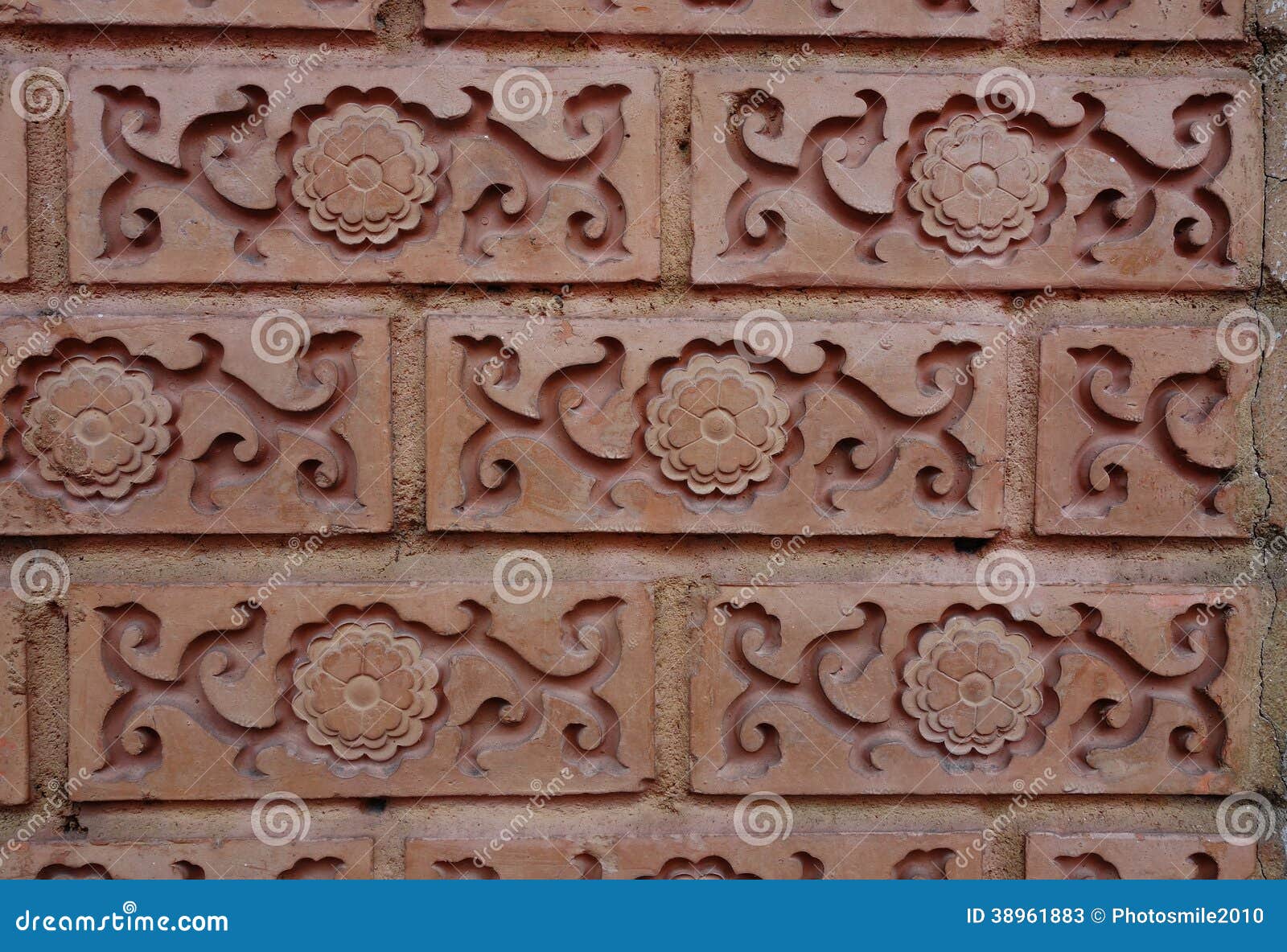 Ceramic on wall stock image. Image of brown, collection 38961883