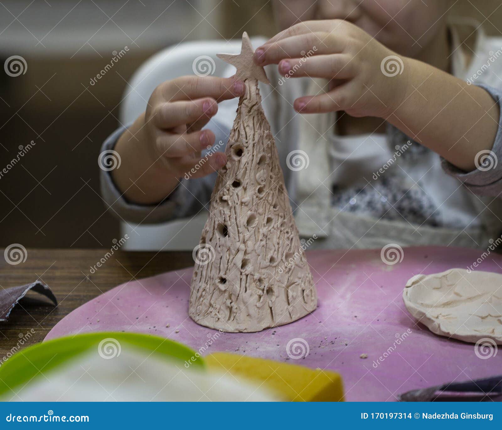 Ceramics Classes with Children Stock Photo Image of clay, craftsmanship 170197314