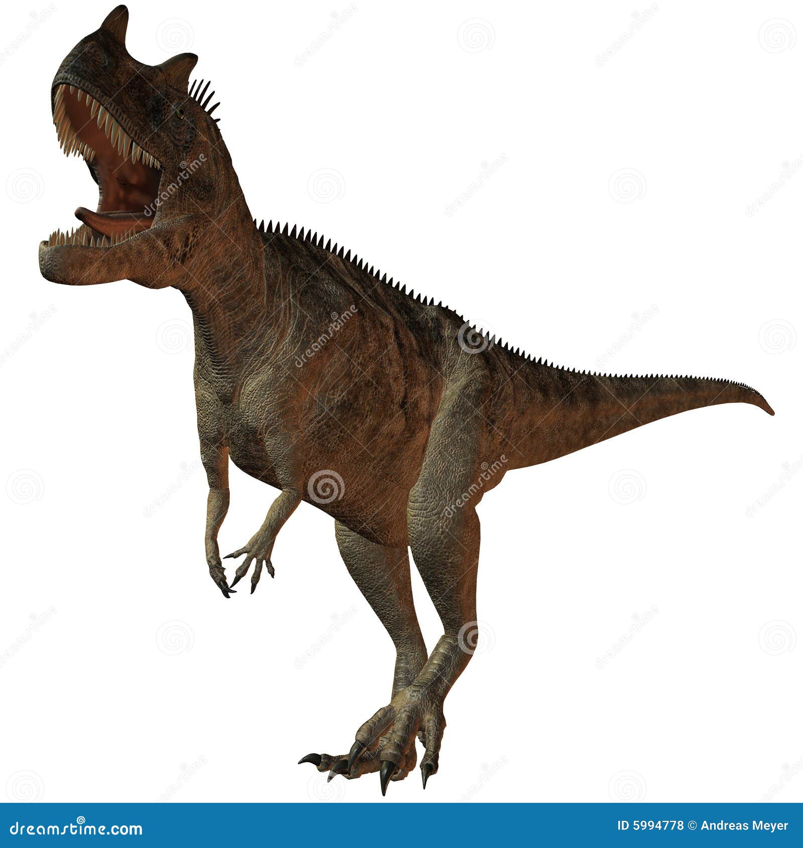 Ceratosaurus Nasicornis3D Dinosaur Stock Illustration Illustration