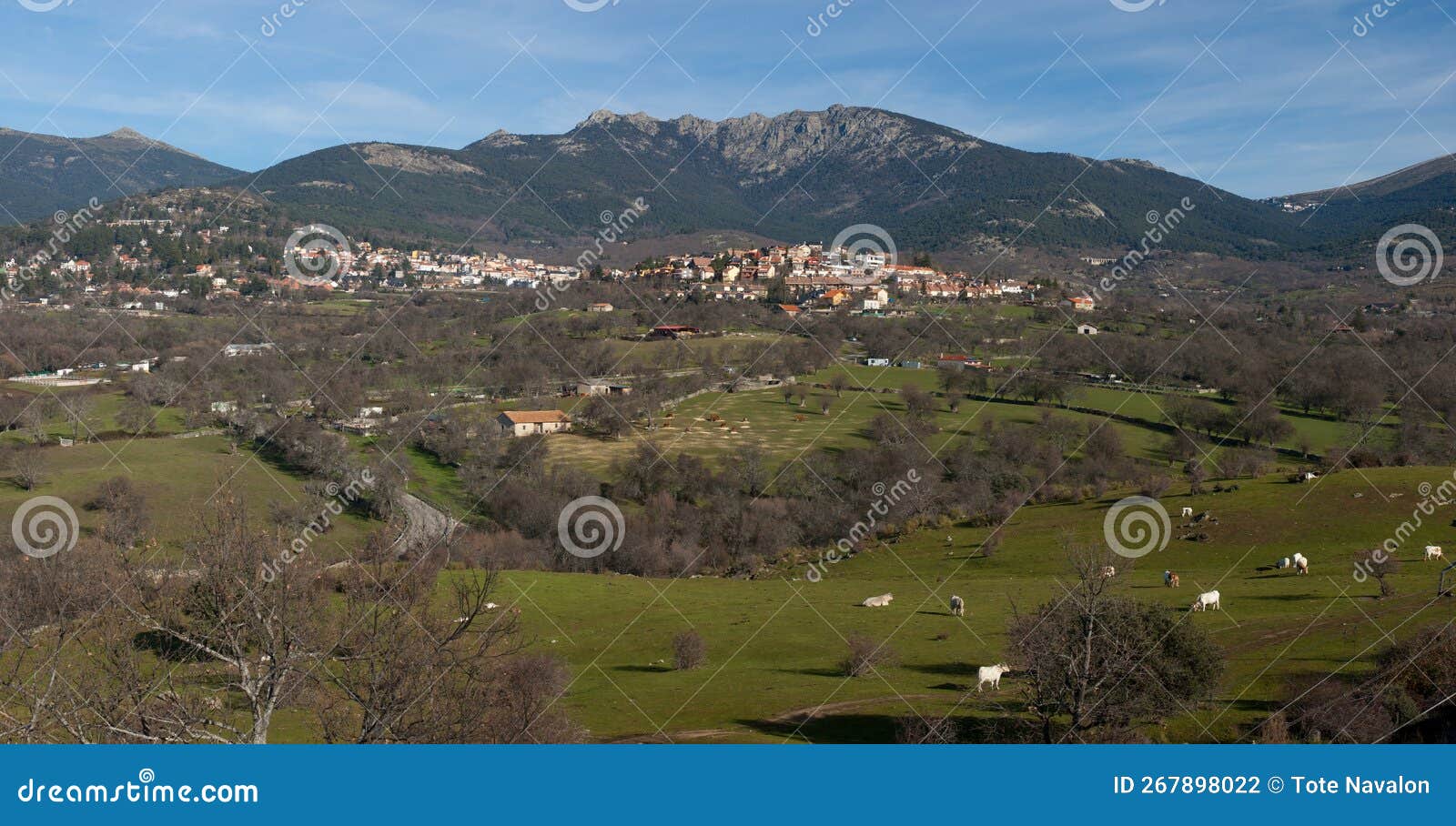 cercedilla, the village where joaquin sorolla died, in guadarrama national park. madrid, spain..