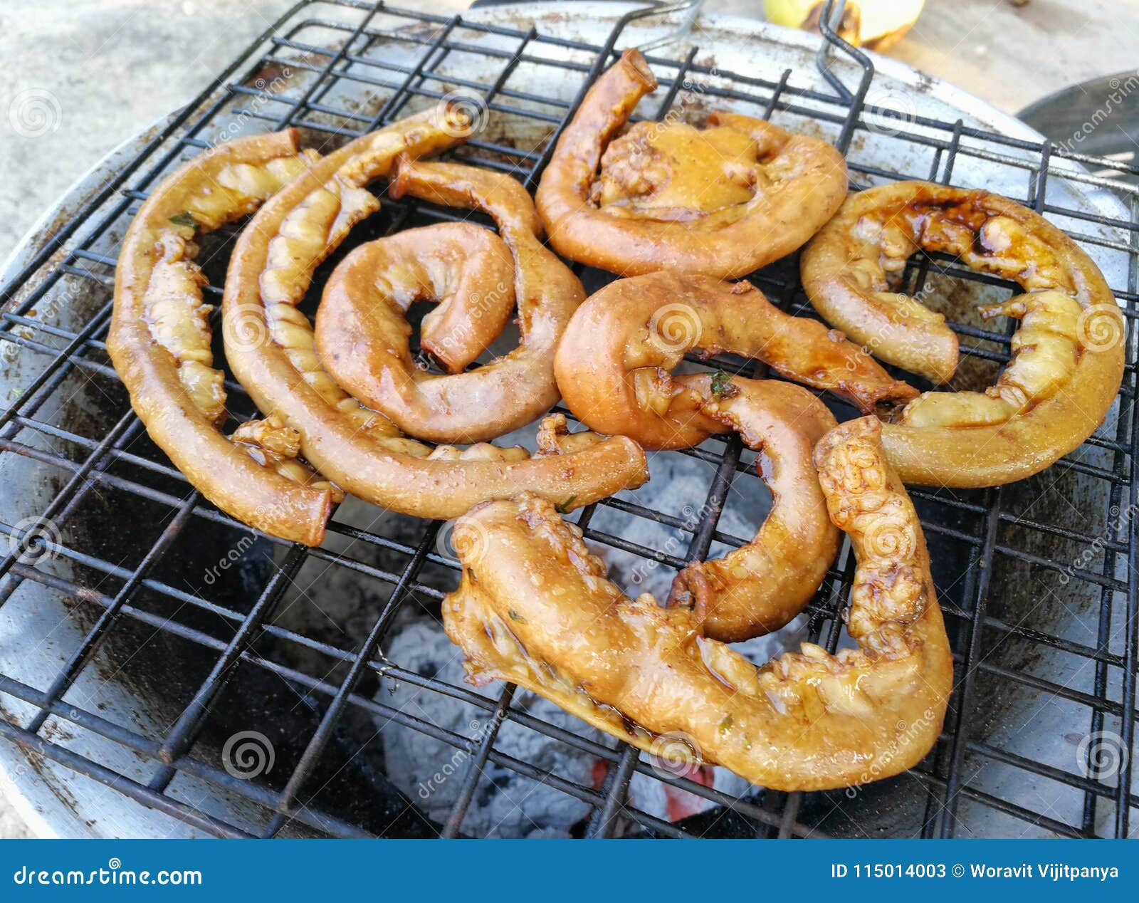 Cerdo Del Intestino Para La Comida Imagen de archivo Imagen de cerdo