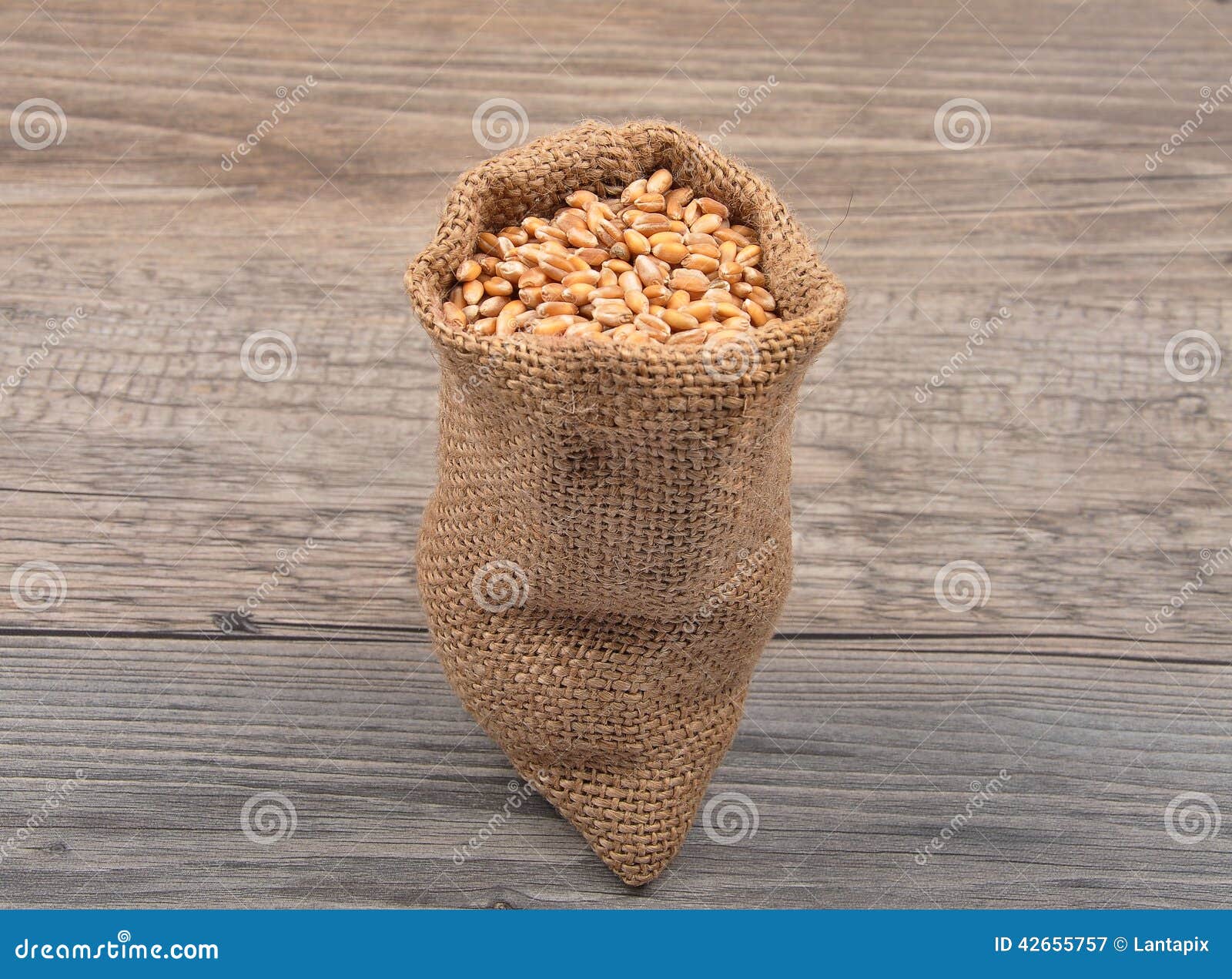 Cereal bag on wood stock image. Image of ecological, food 42655757