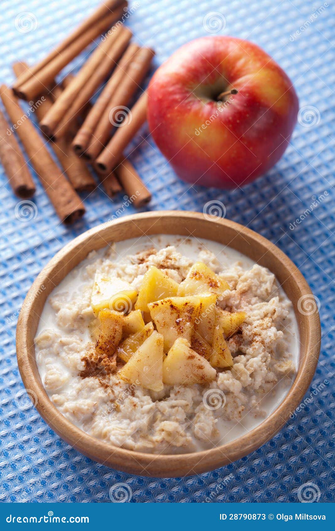 Cereal with Caramelized Apple Stock Image Image of delicious, muesli
