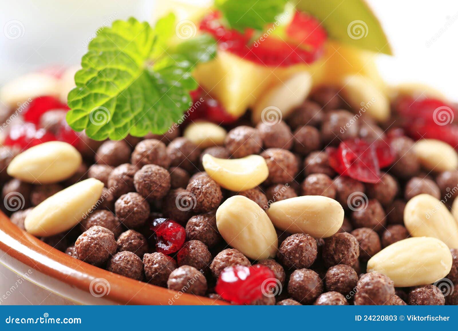 Cereal chocolate balls stock image. Image of crispy, dietary 24220803