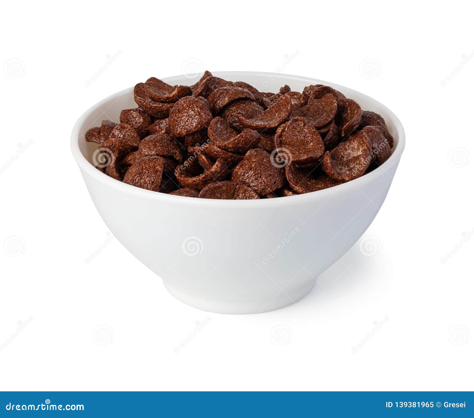 Cereal chocolate flakes stock image. Image of sweet 139381965
