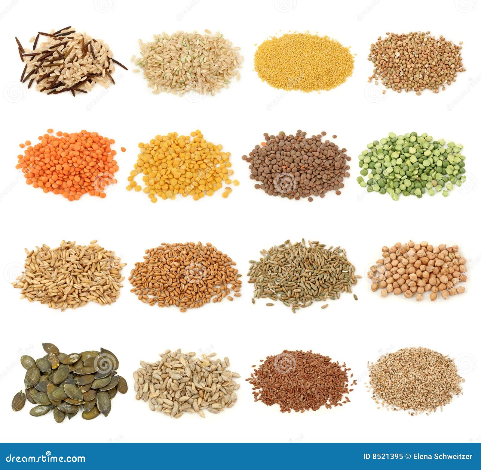 Cereal,grain and seeds stock image. Image of assortment - 8521395