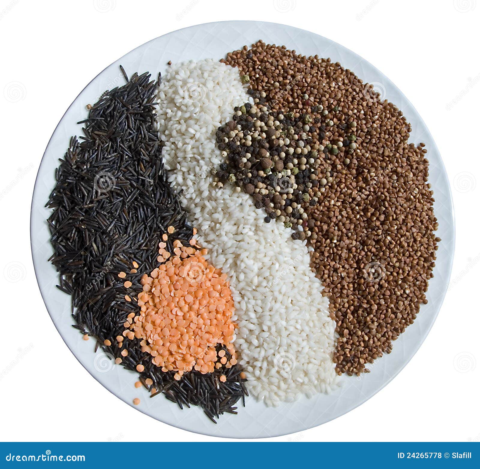 Cereal mixture stock photo. Image of peppers, white, barley 24265778