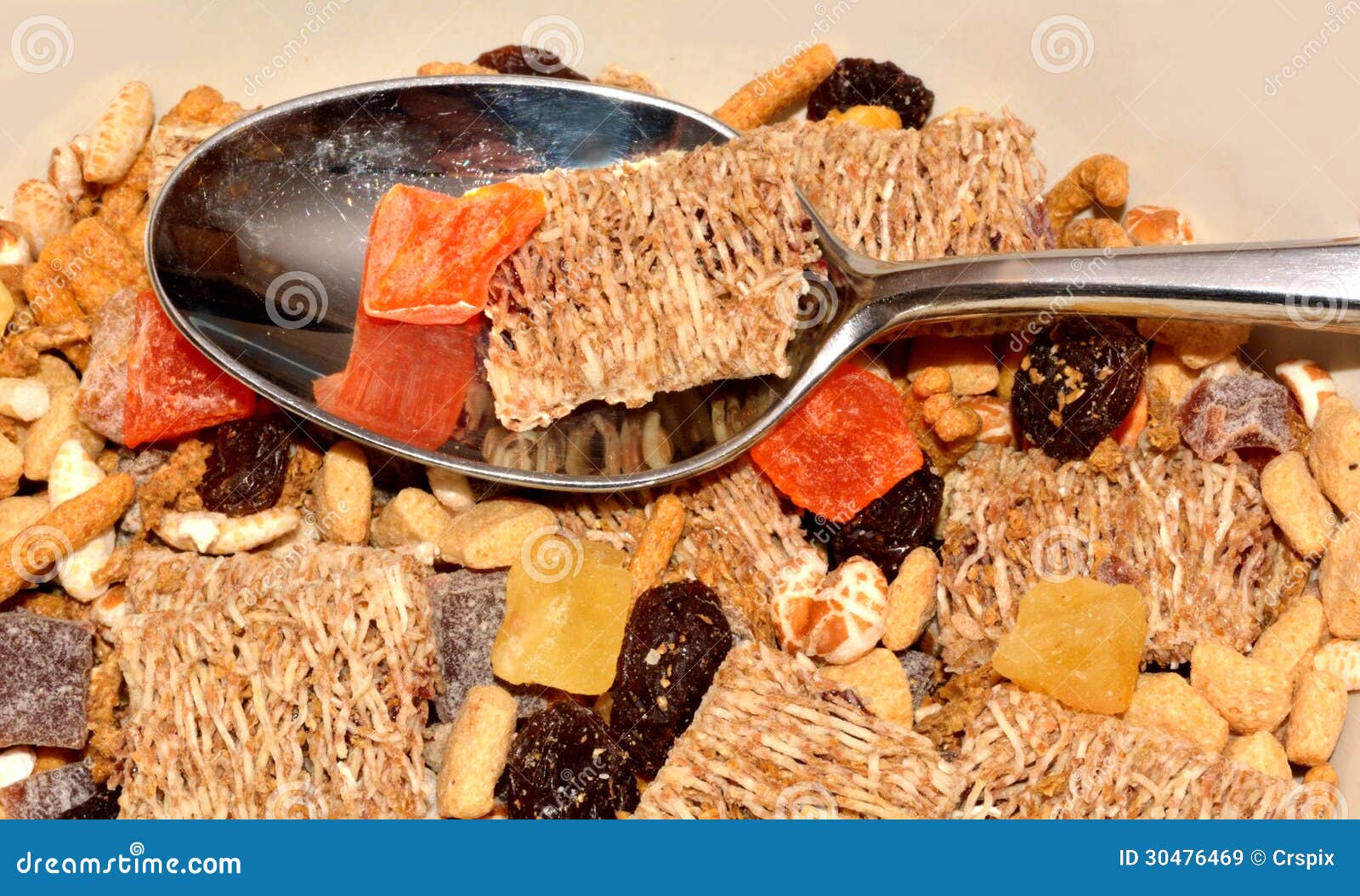Cereal on a spoon stock image. Image of fiber, spoon 30476469