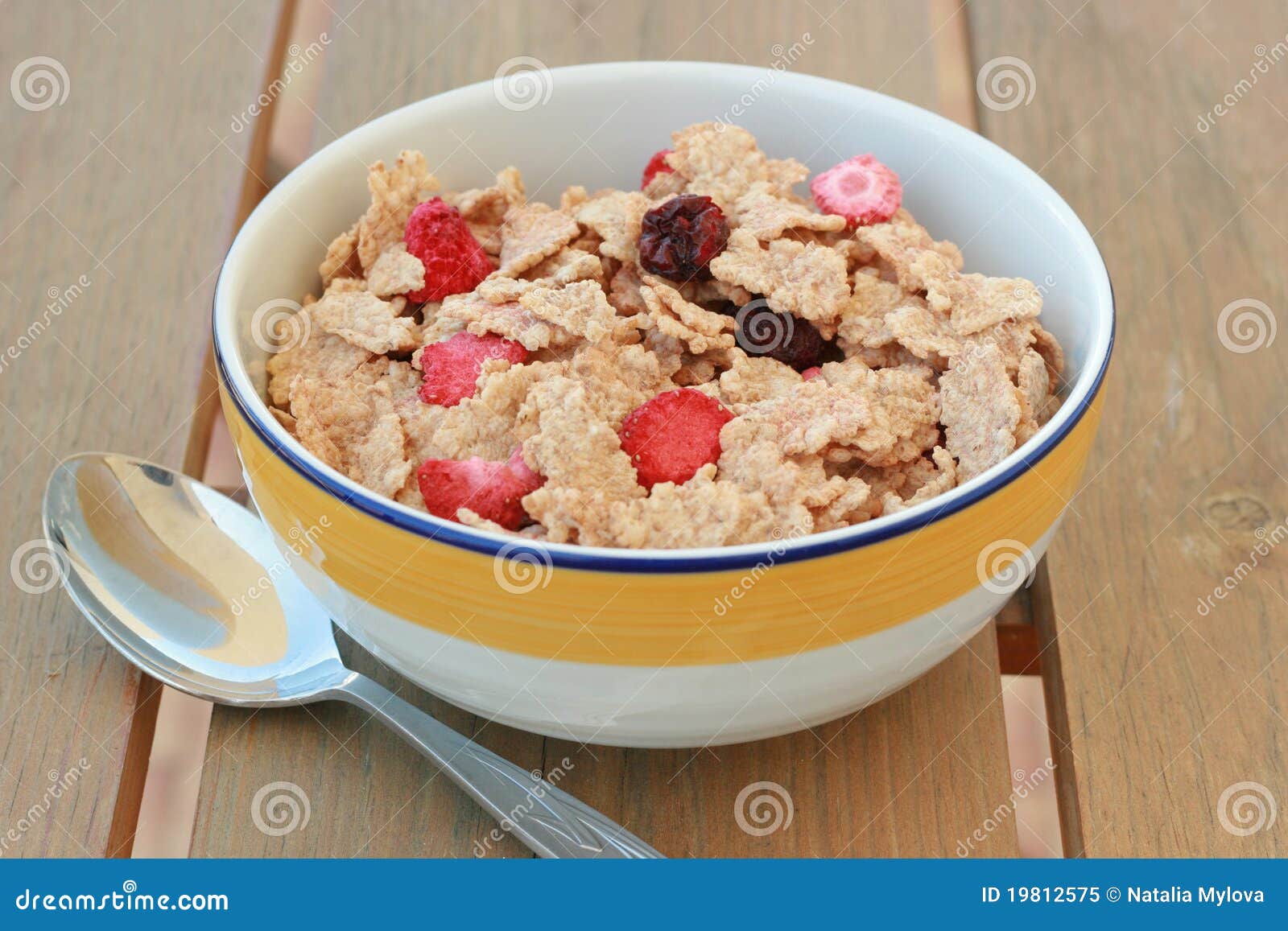 Cereals with dry fruits stock image. Image of breakfast 19812575