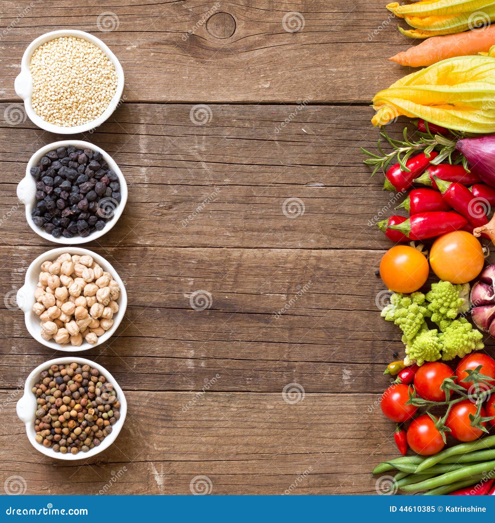 Cereals, Legumes and Vegetables Stock Image Image of closeup, black