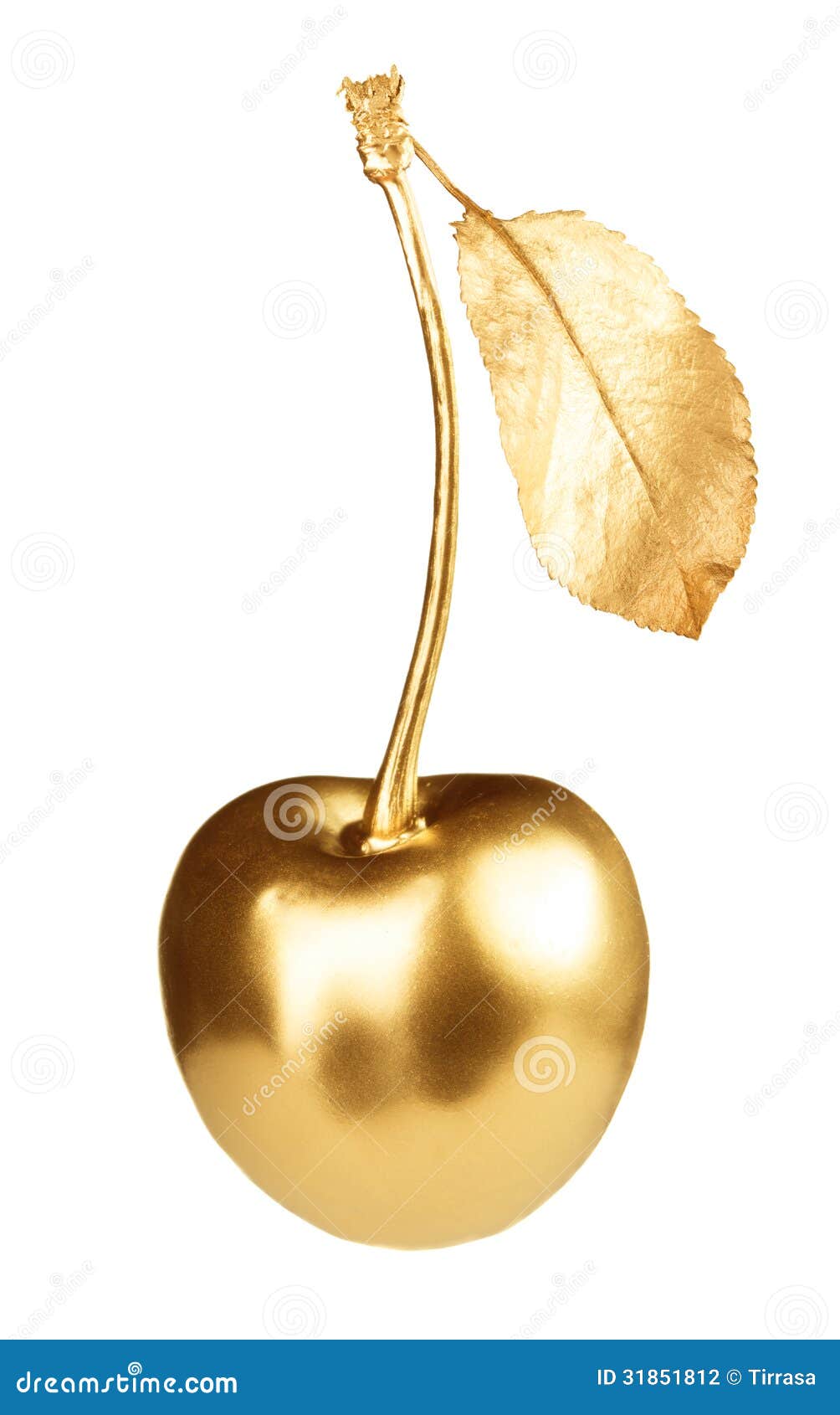 Cerise d'or photo stock. Image du été, blanc, beau, studio 31851812