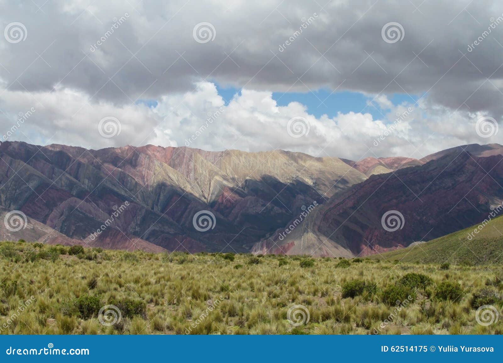 cerro de siete colores, argentina mountains
