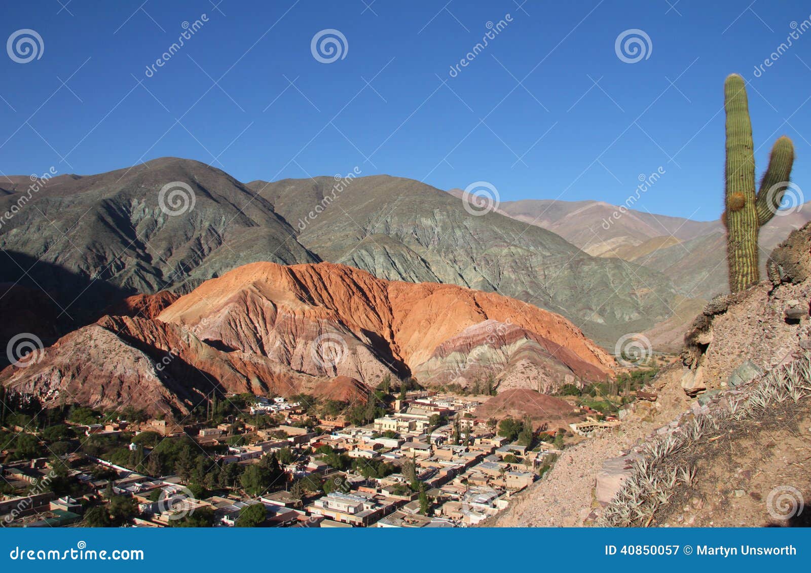 cerro de siete colores in northwest argentina