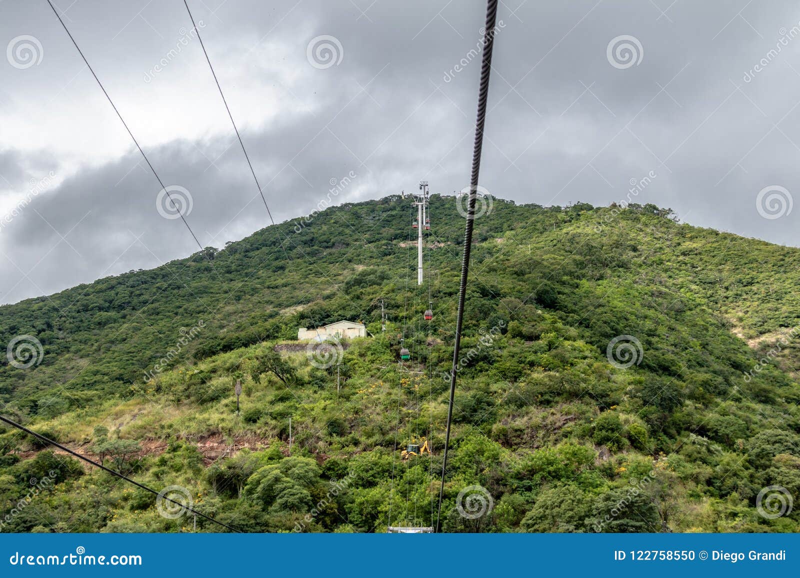 cerro san bernardo hill cable car - salta, argentina