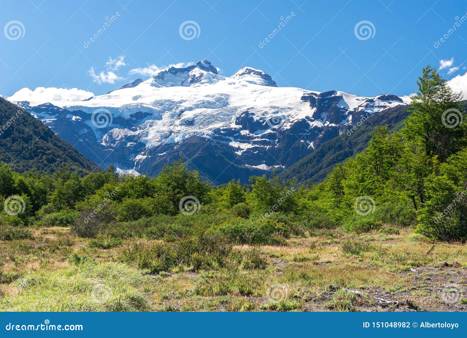 cerro tronador volcano, nahuel huapi national park, argentina