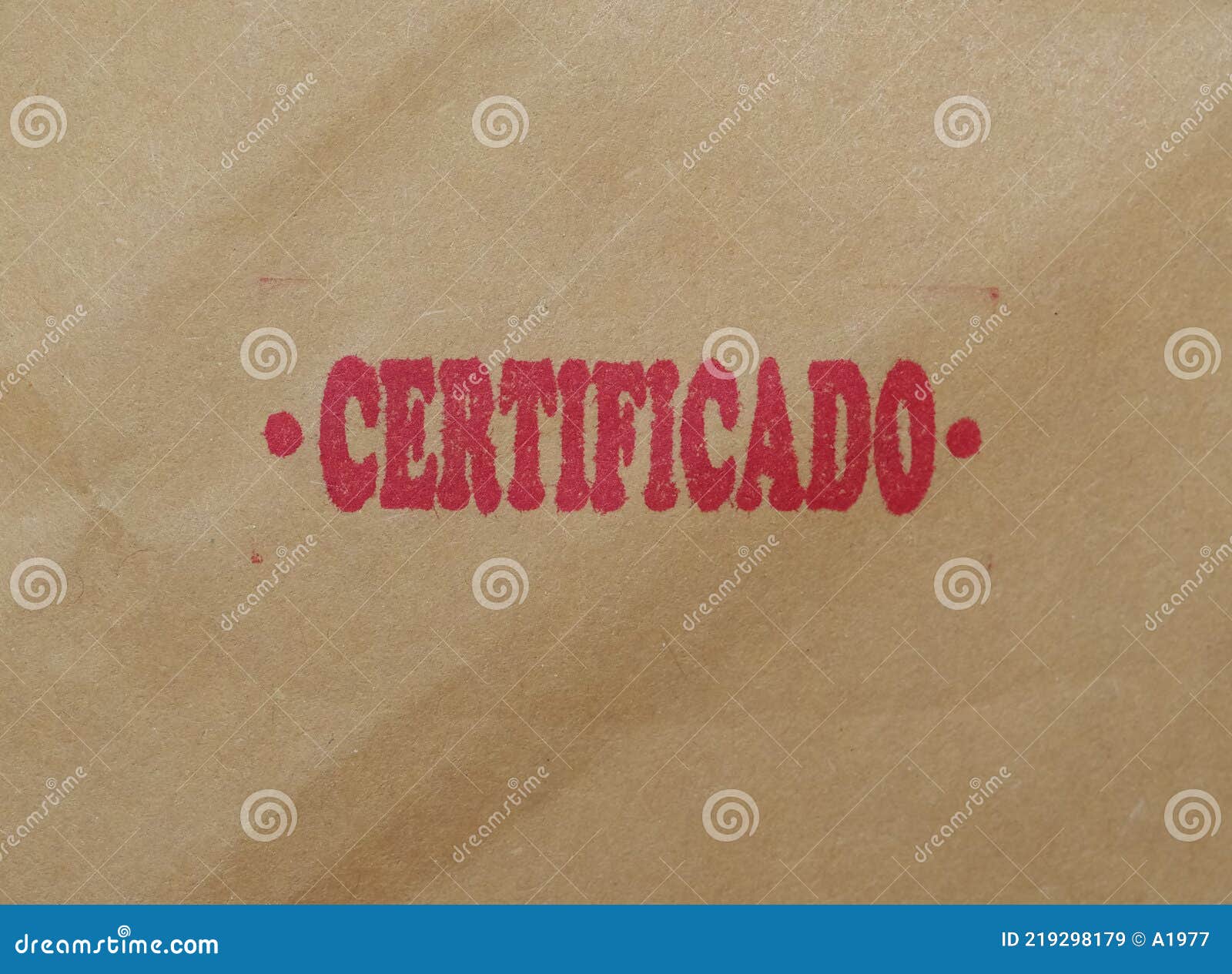 certificado translation: registered mail
