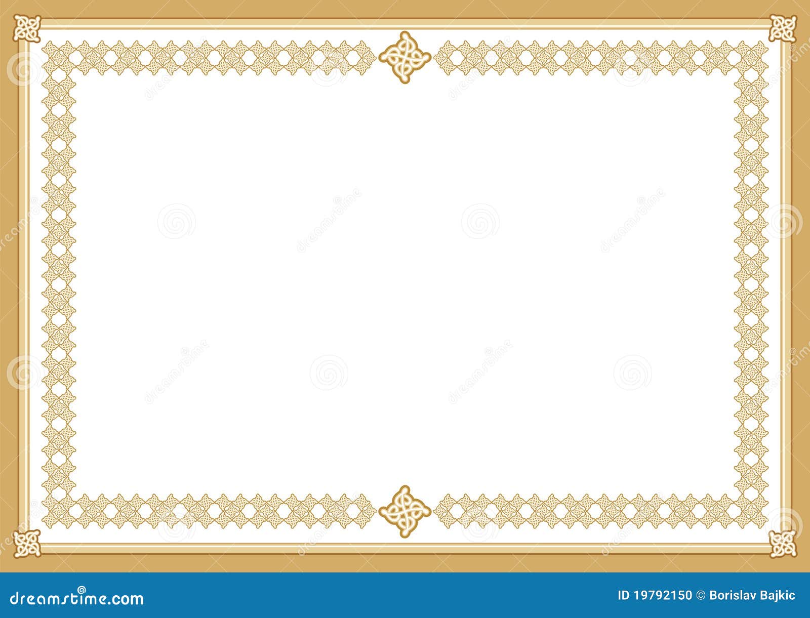 Certificate stock vector. Illustration of awards, coloured - 22 With Regard To Award Certificate Border Template