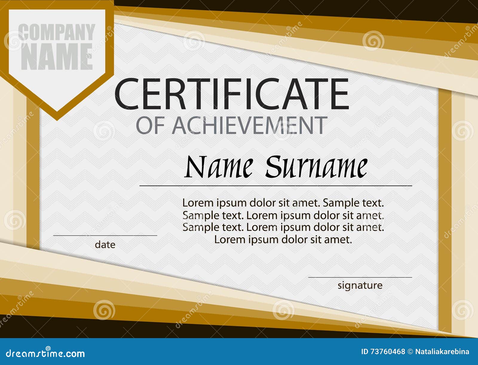 Certificate Of Accomplishment Template from thumbs.dreamstime.com