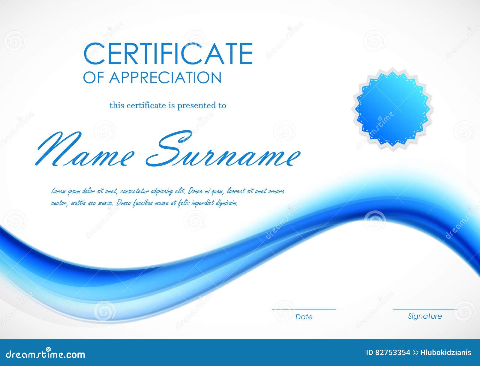 certificate of appreciation template