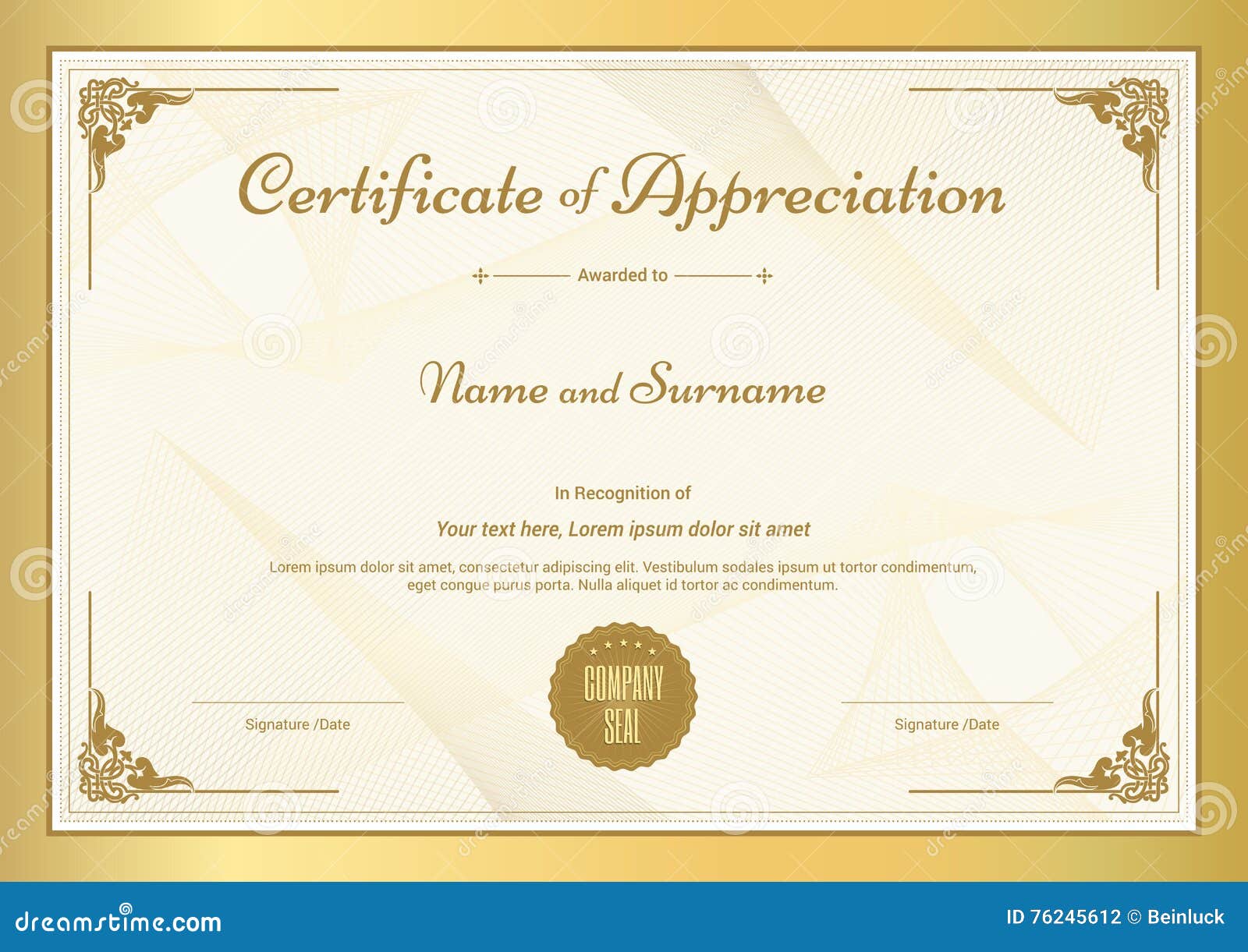 Appreciation Certificate Stock Illustrations 10 322 Appreciation Certificate Stock Illustrations Vectors Clipart Dreamstime