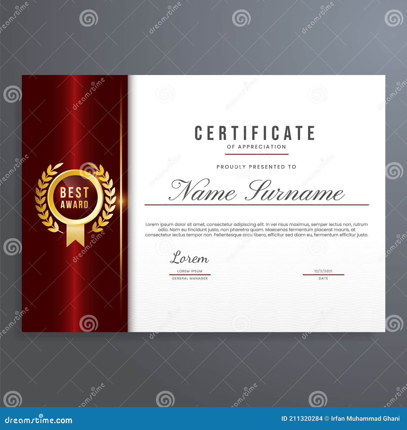 certificate gold seal psd