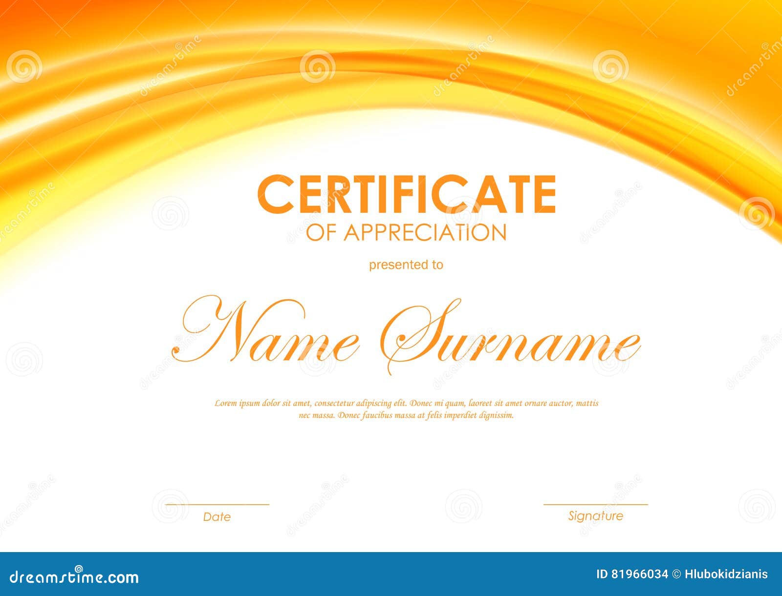 certificate of appreciation template stock vector background certificate of appreciation