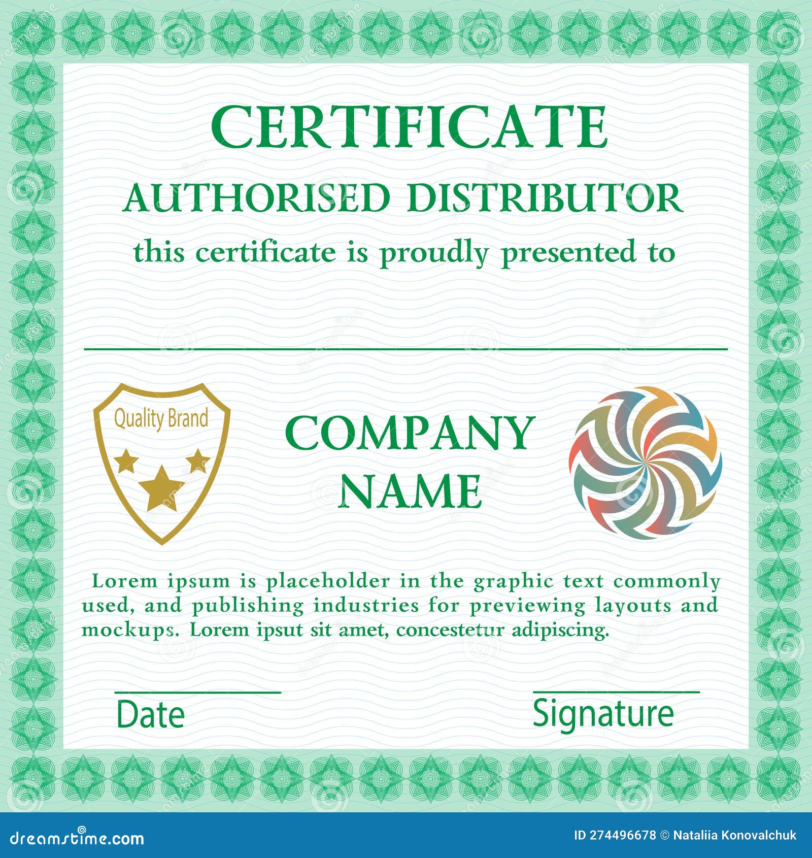 Certificate Autorised Distributor . Stock Photo Image of guilloche Certificate Autorised Distributor . Stock Photo Image of guilloche