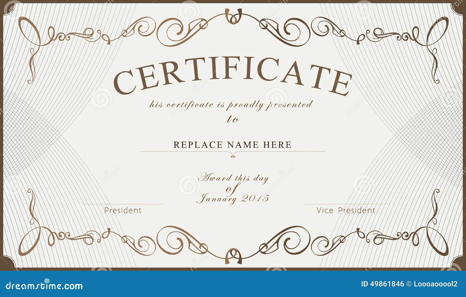 Certificate Template Without Border from thumbs.dreamstime.com