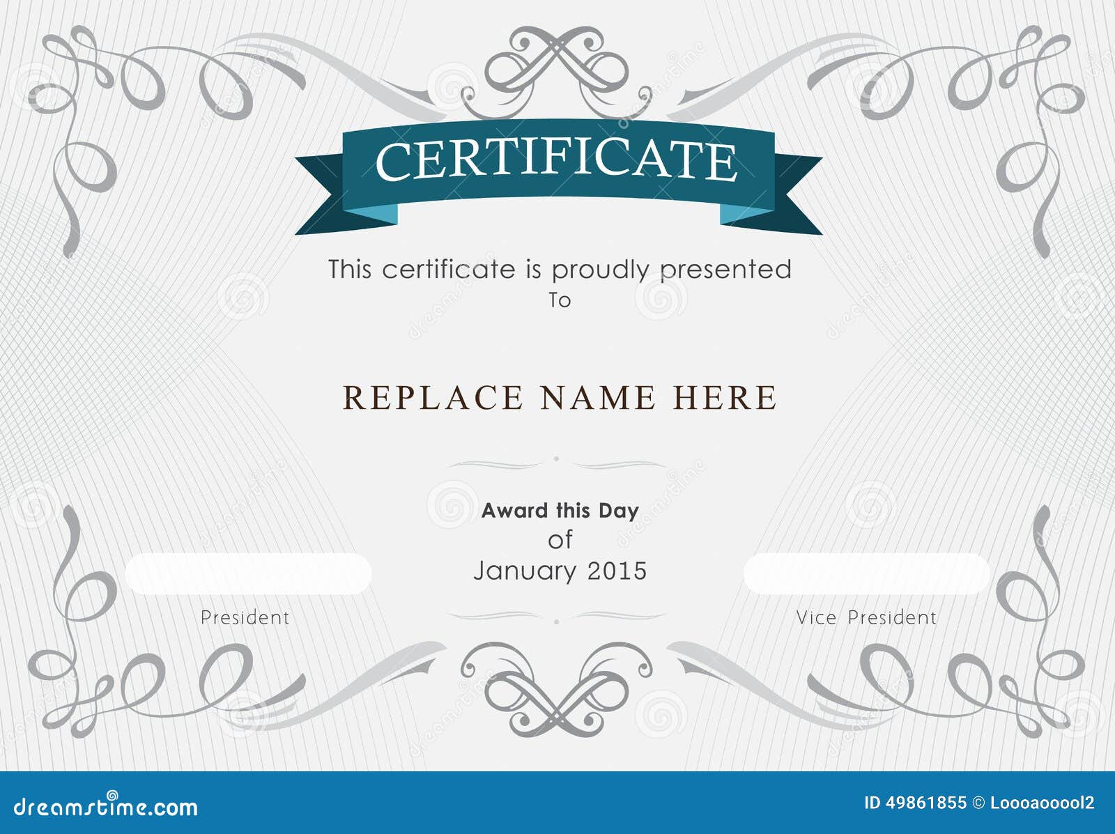 Download Certificate Border, Certificate Template. Vector ...
