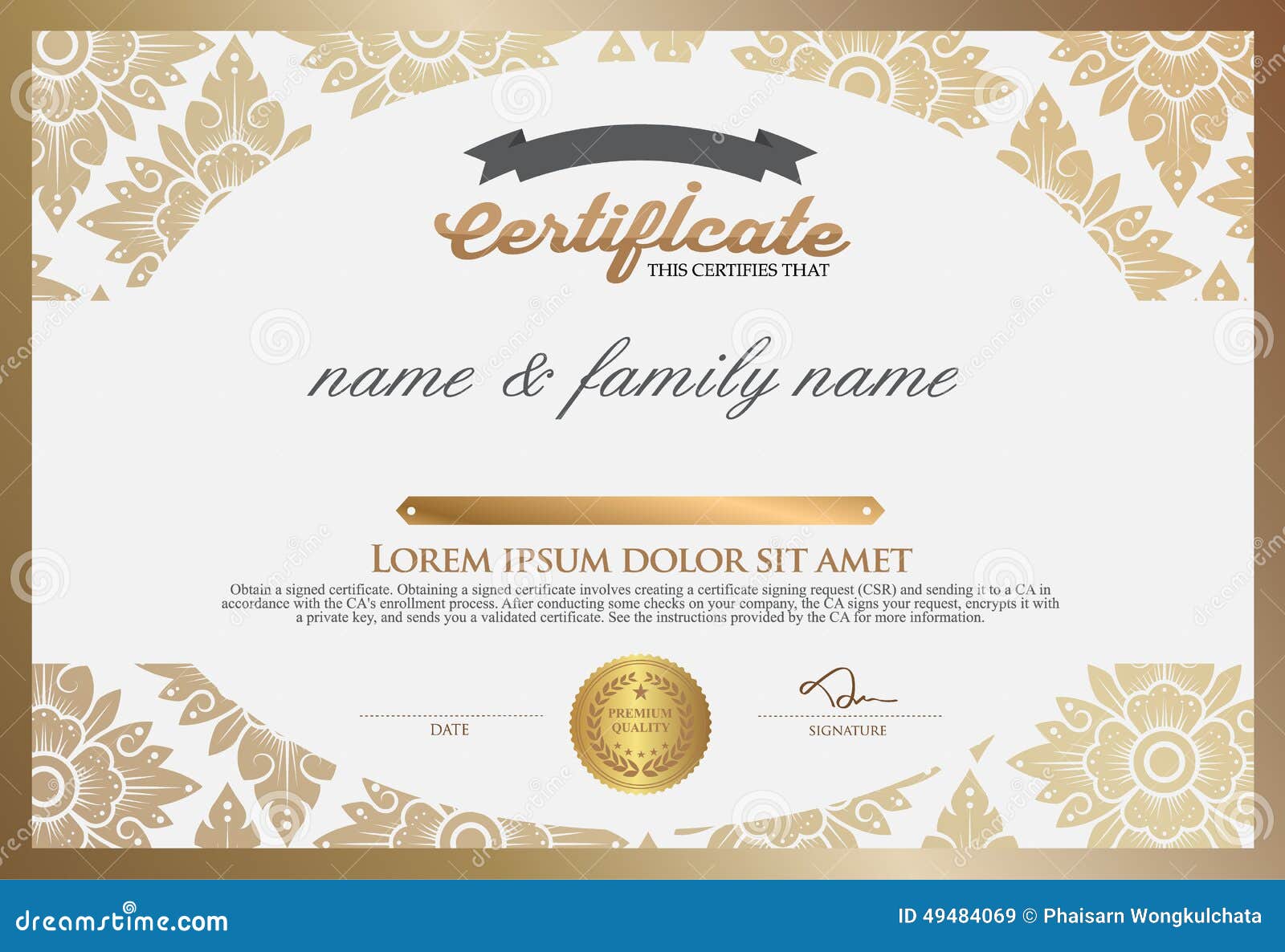 create a certificate template