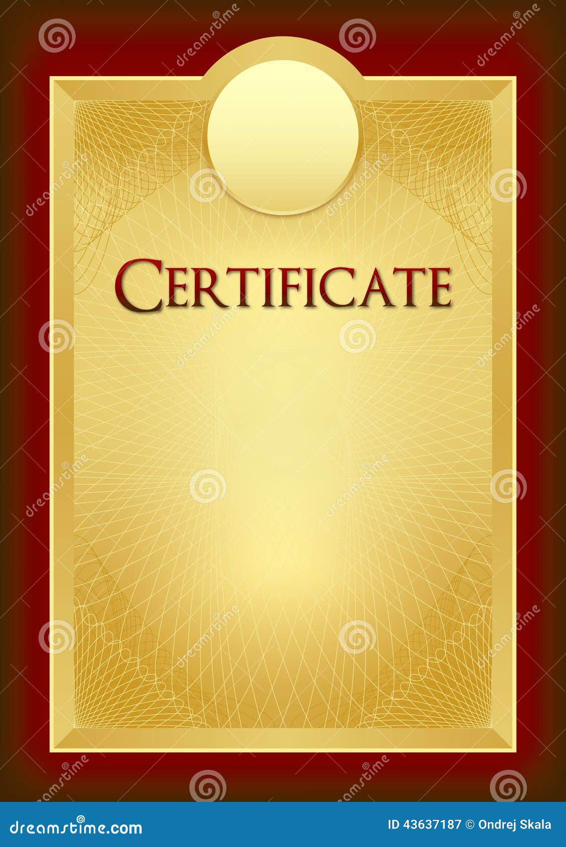 Certificate - Diploma - Award Stock Vector - Illustration of base Intended For Commemorative Certificate Template