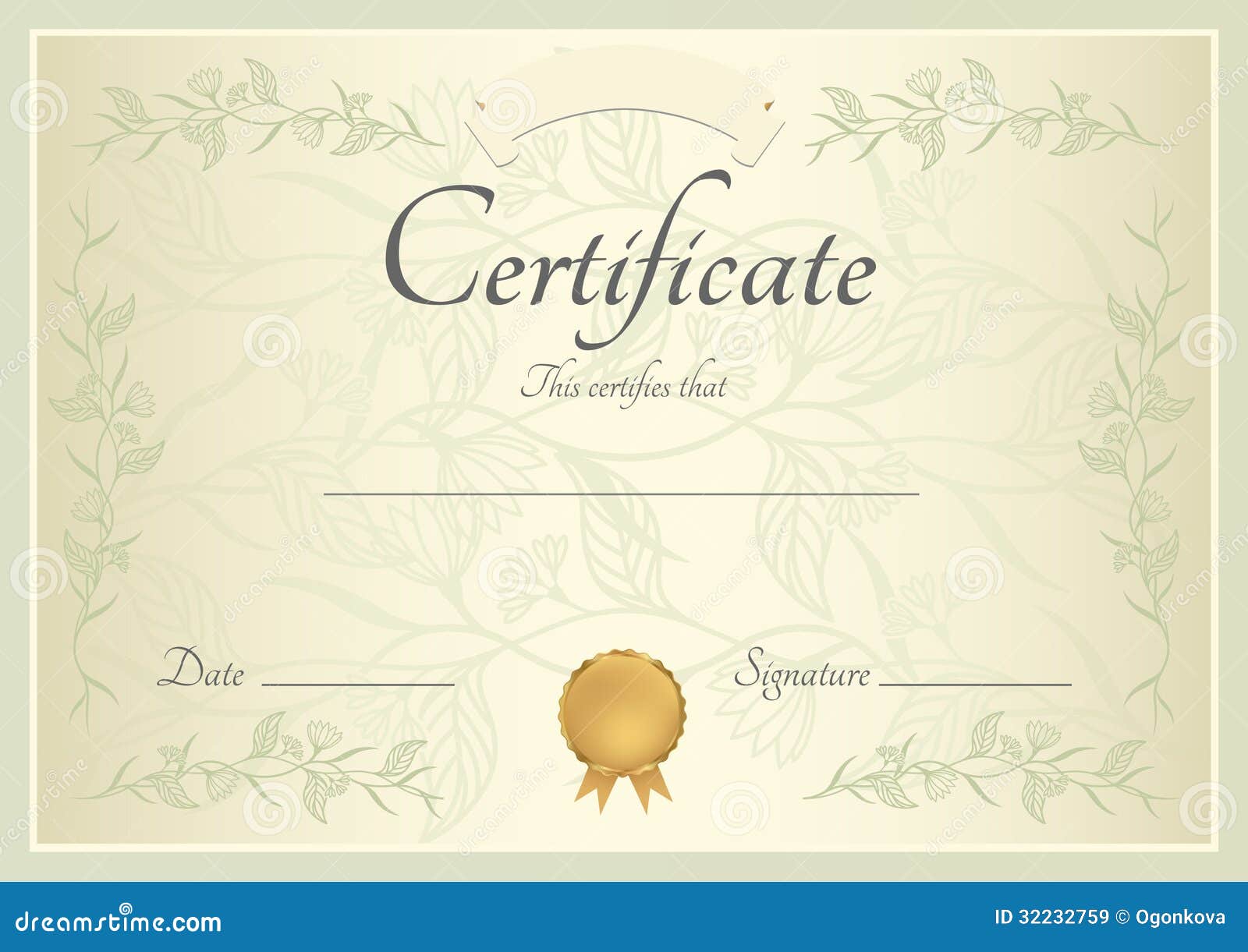 Certificate / Diploma Background (template) Royalty Free Stock Images