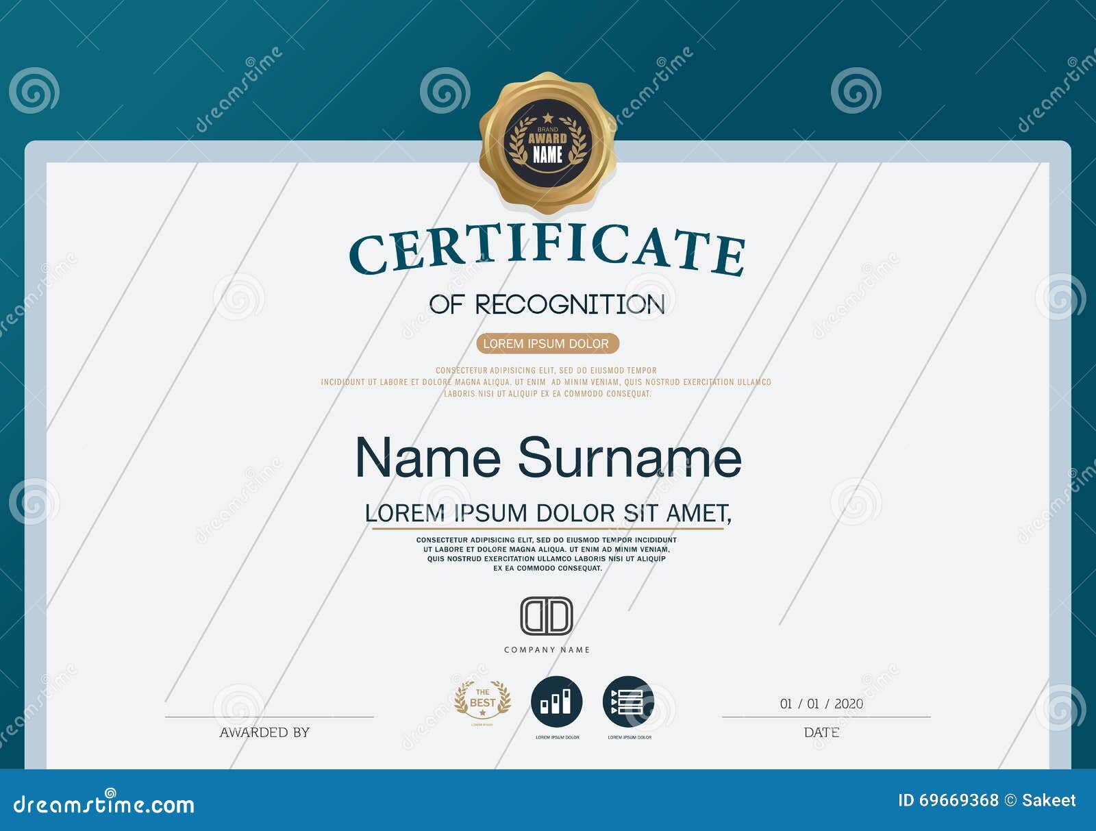 certificate frame design template layout template in a4 size stock certificate size