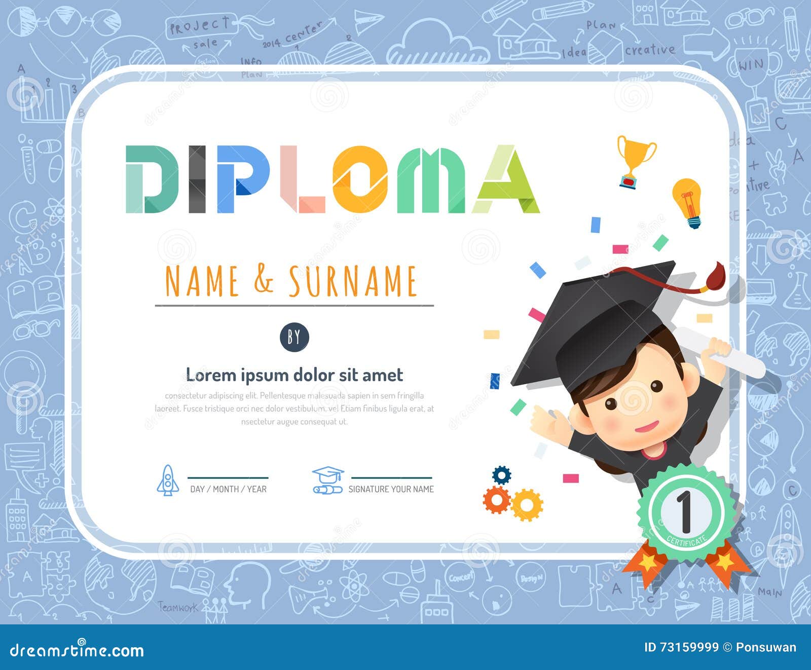 Diploma With African Wild Animals Sketch Elephant Certificate Template  Download on Pngtree