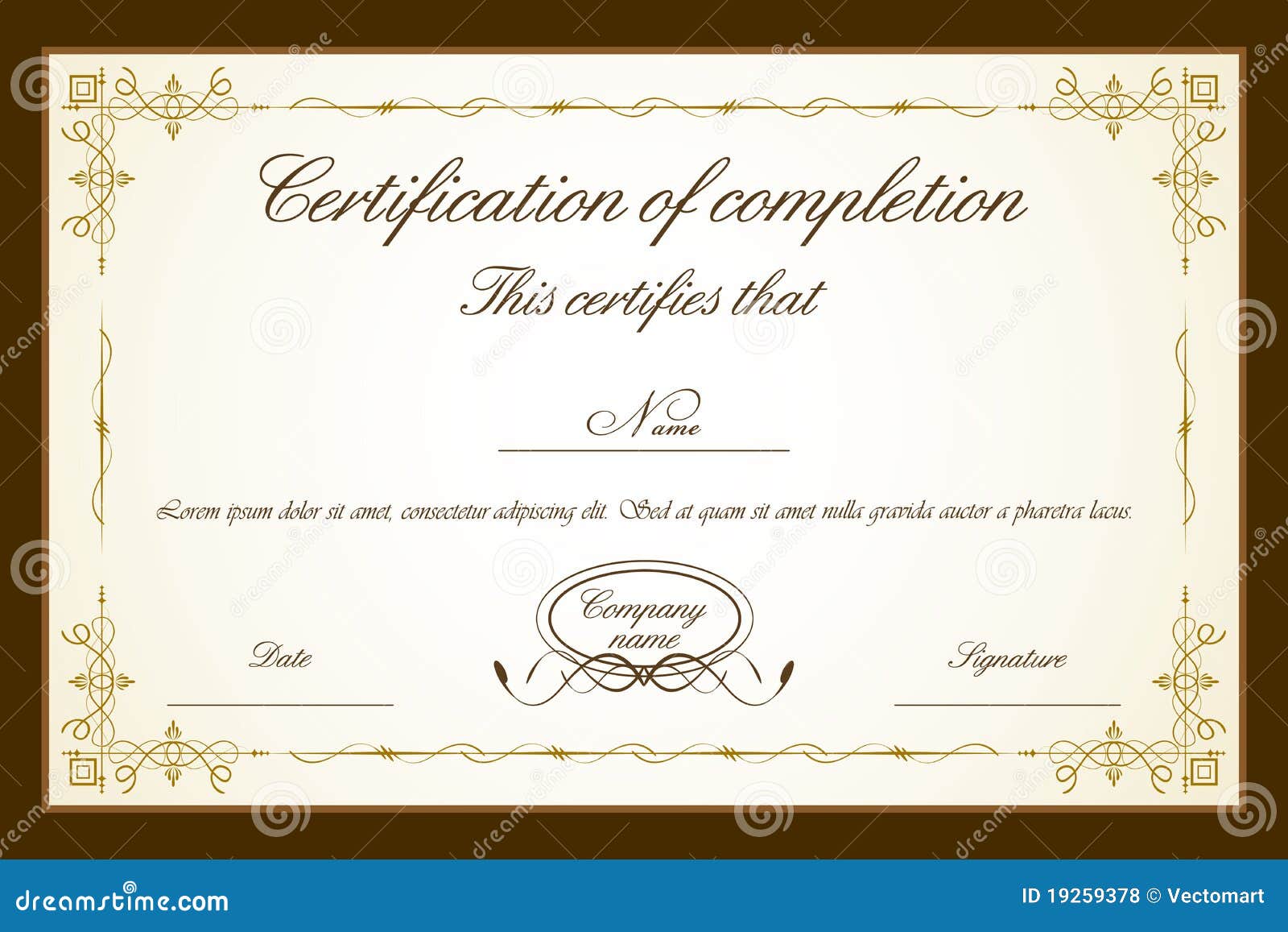 Certificate Template Stock Illustrations – 21,21 Certificate Throughout Congratulations Certificate Word Template