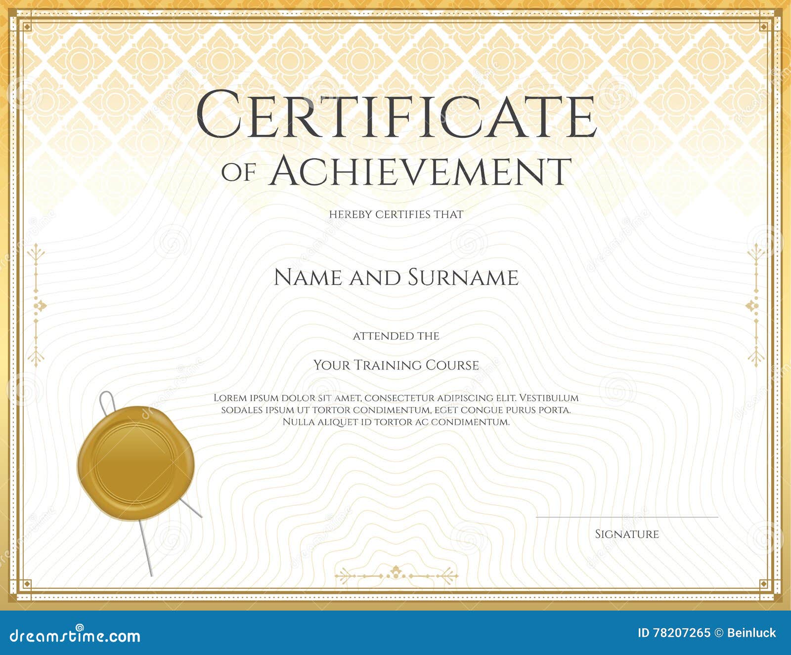 Champion Certificate Template from thumbs.dreamstime.com