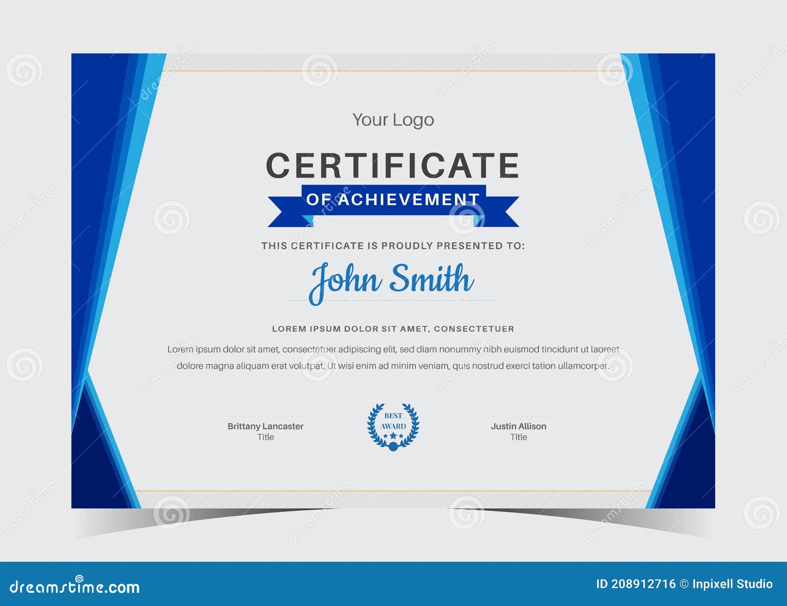 Certificate Template Awards Diploma. Minimalist Certificate Intended For Professional Award Certificate Template