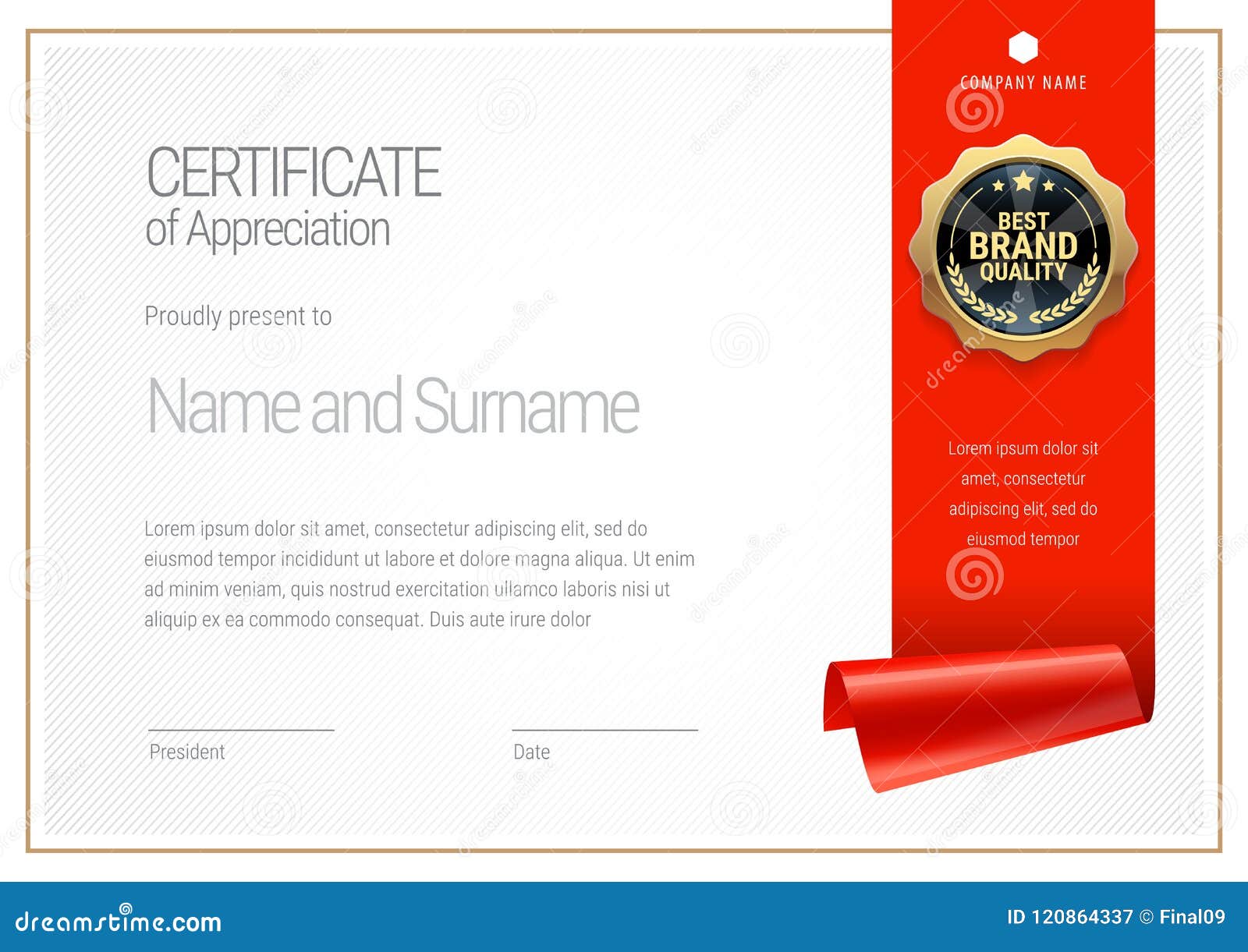 Certificate Template. Diploma of Modern Design or Gift Certificate Regarding Company Gift Certificate Template