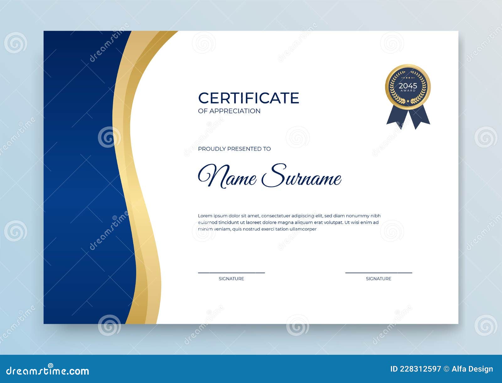 Certificate Template. Diploma of Modern Design or Gift Certificate Inside Graduation Gift Certificate Template Free