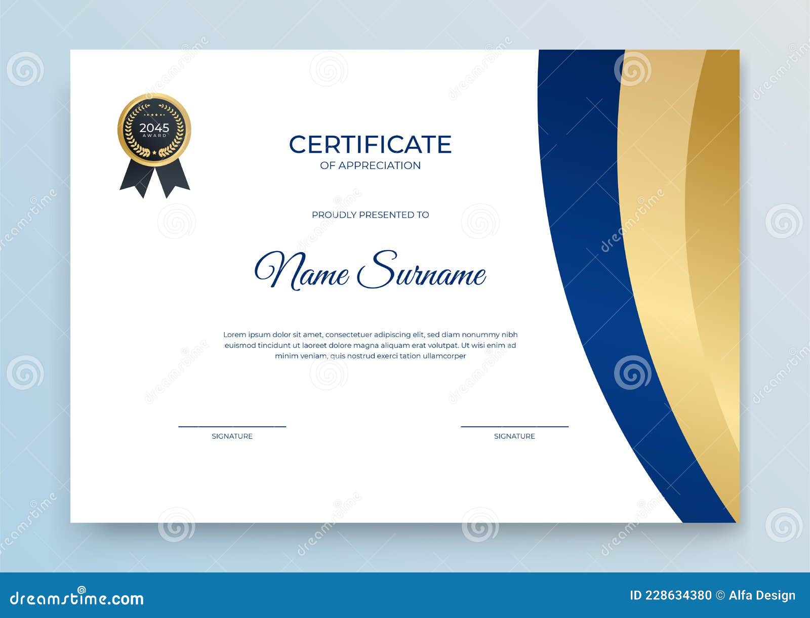 Certificate Template. Diploma of Modern Design or Gift Certificate Within Graduation Gift Certificate Template Free