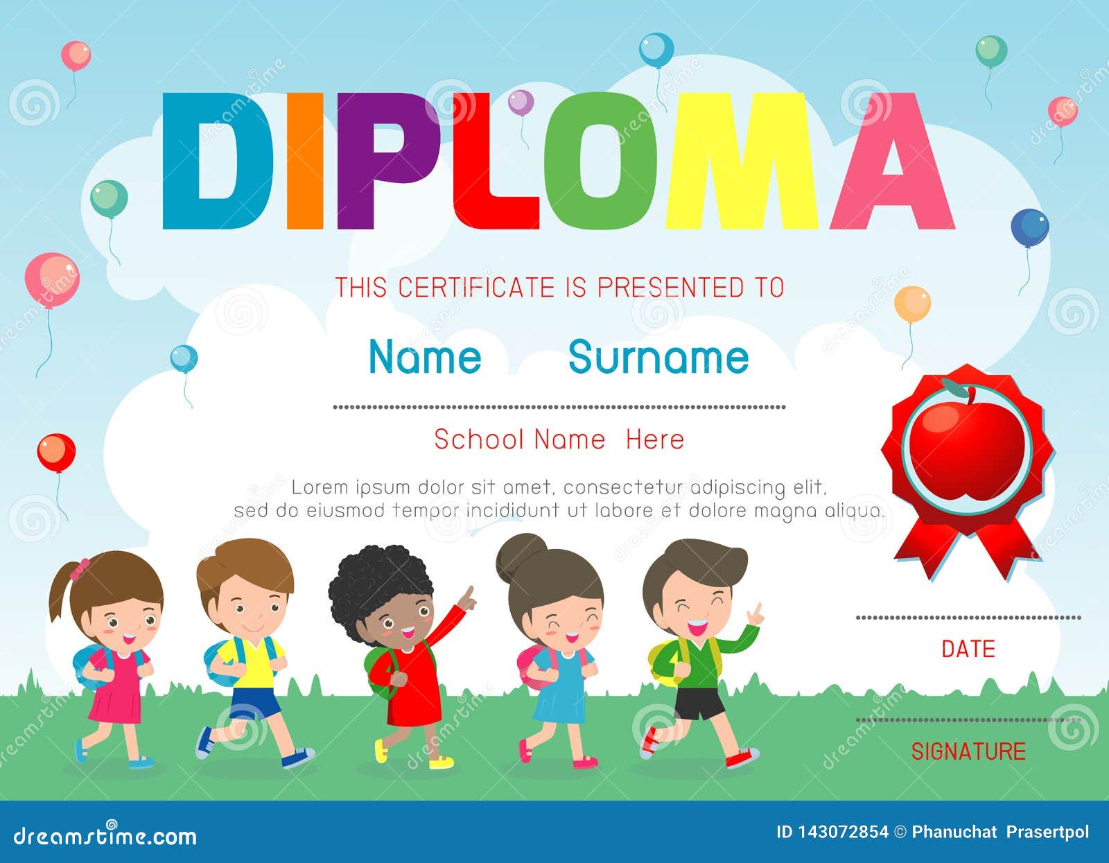 Kids Certificate Template 13 Pdf Psd Vector Format