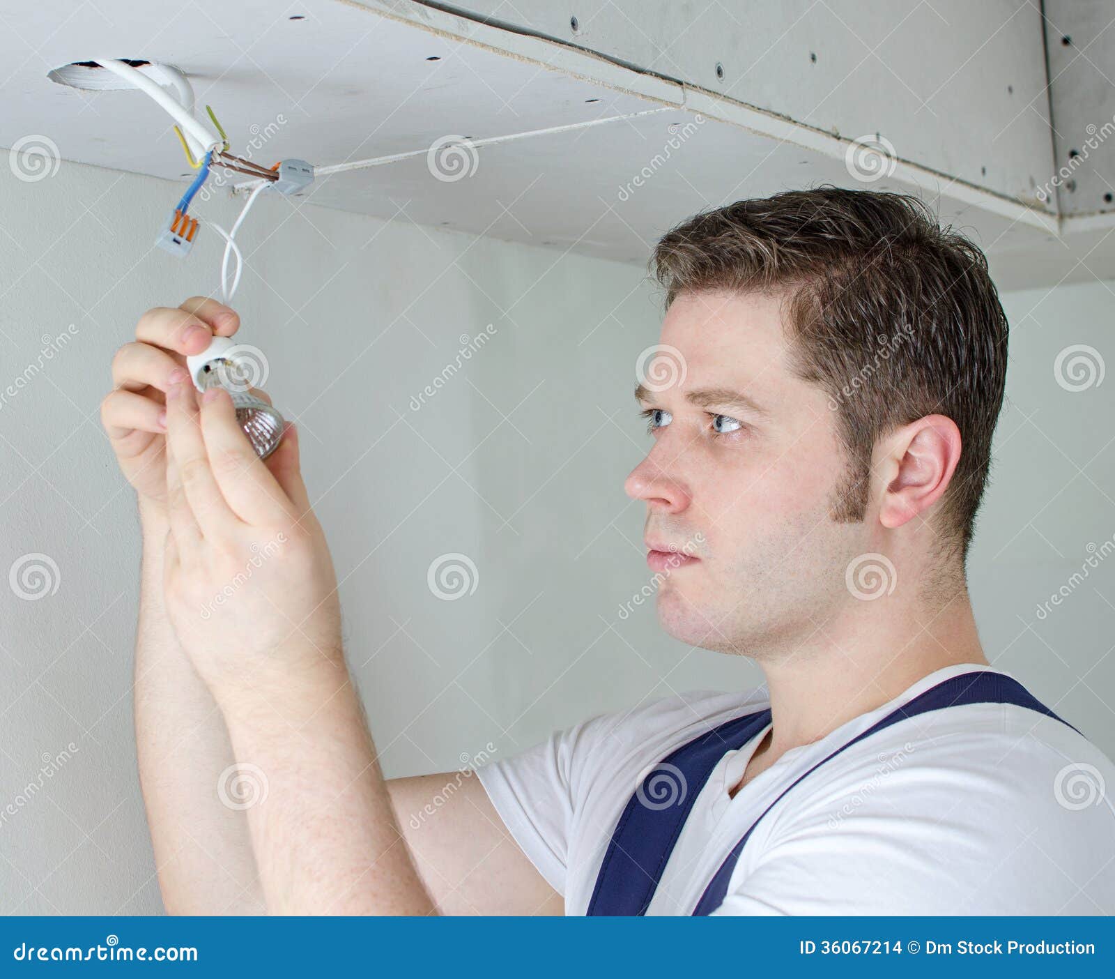 Certified electrician stock photo. Image of handyman 36067214