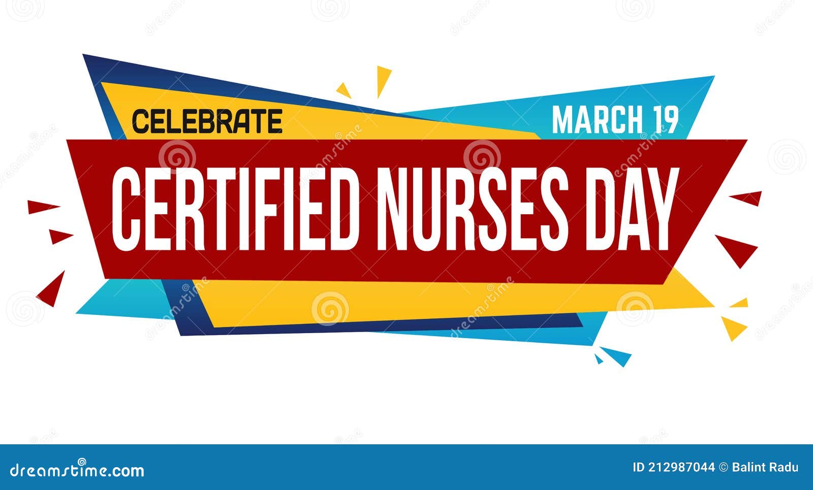 Certified Nurses Day Banner Design Stock Vector Illustration of