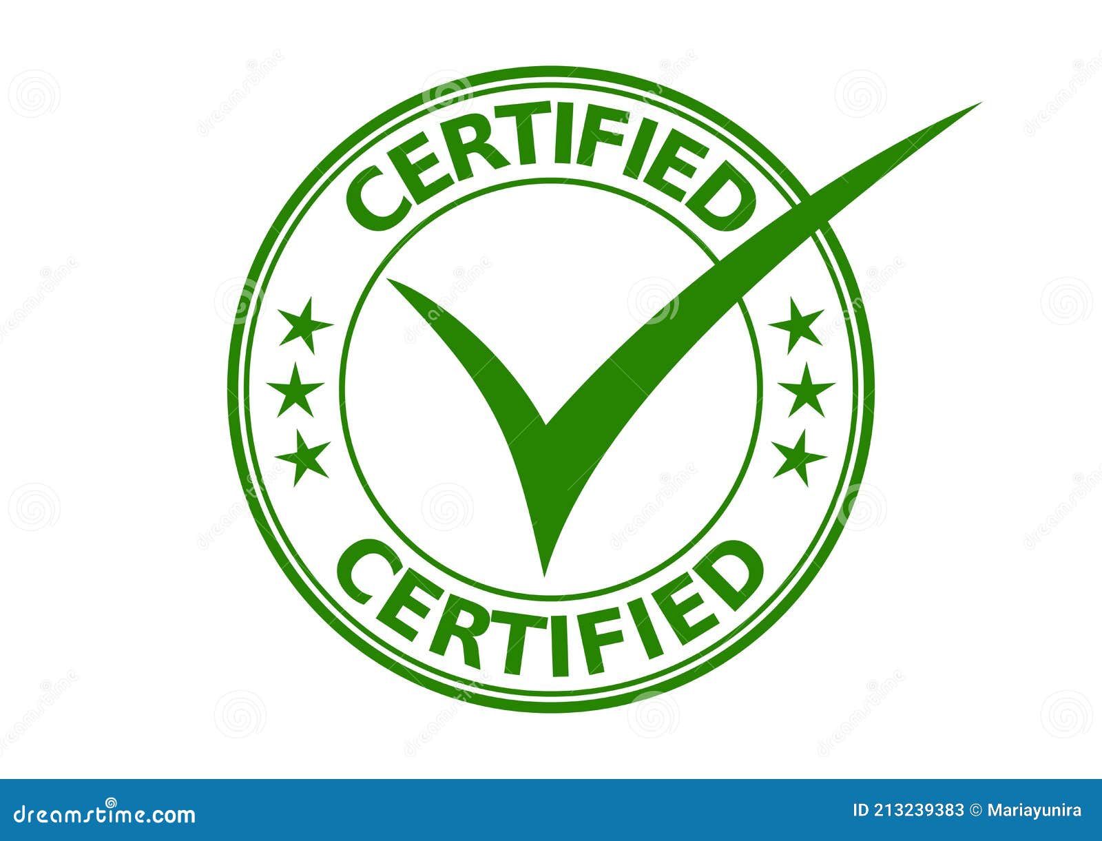 Certified Rubber Stamp Illustration Icon Stock Vector - Illustration of