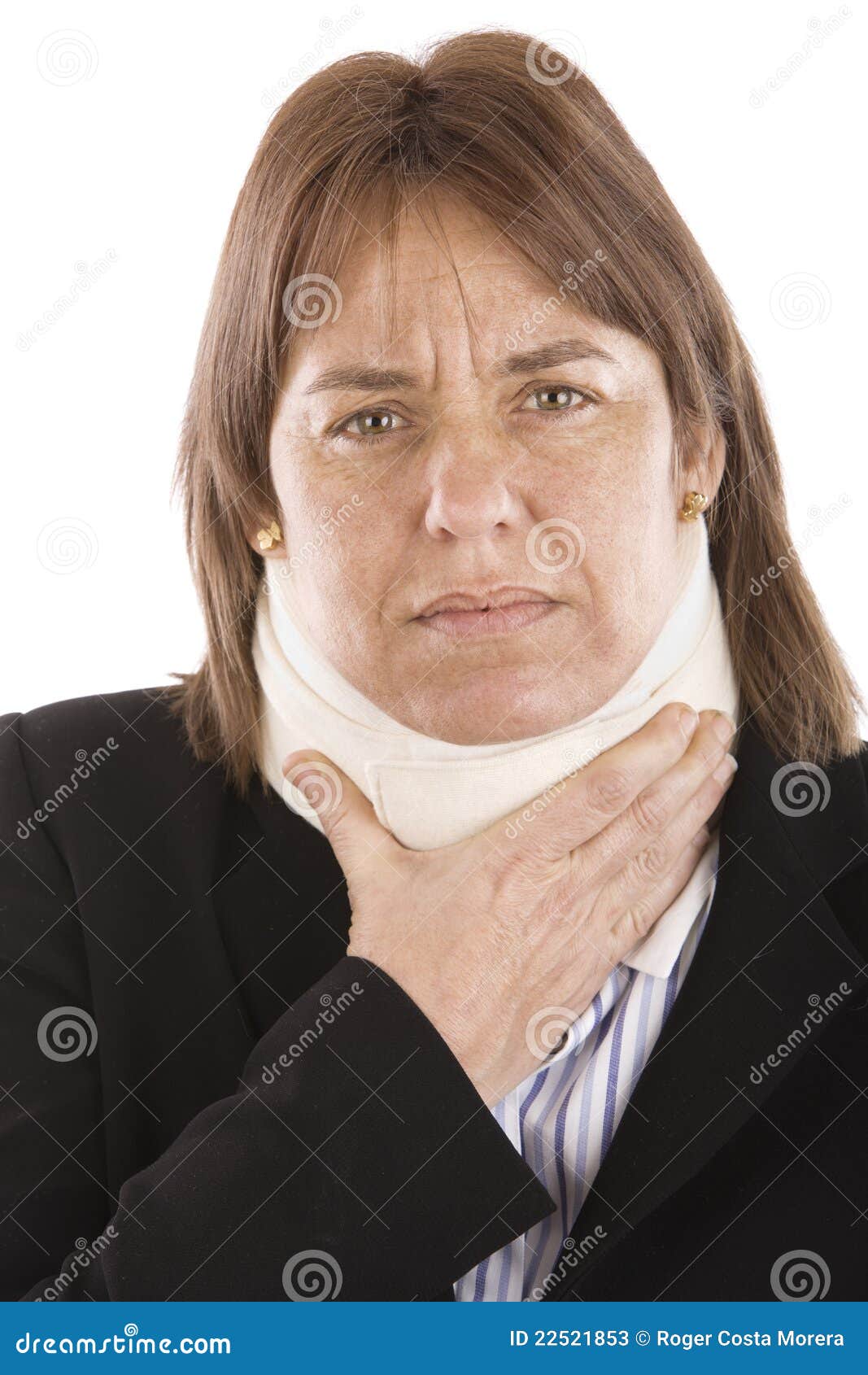 Cervical pain stock image. Image of collar, injury, pain - 22521853