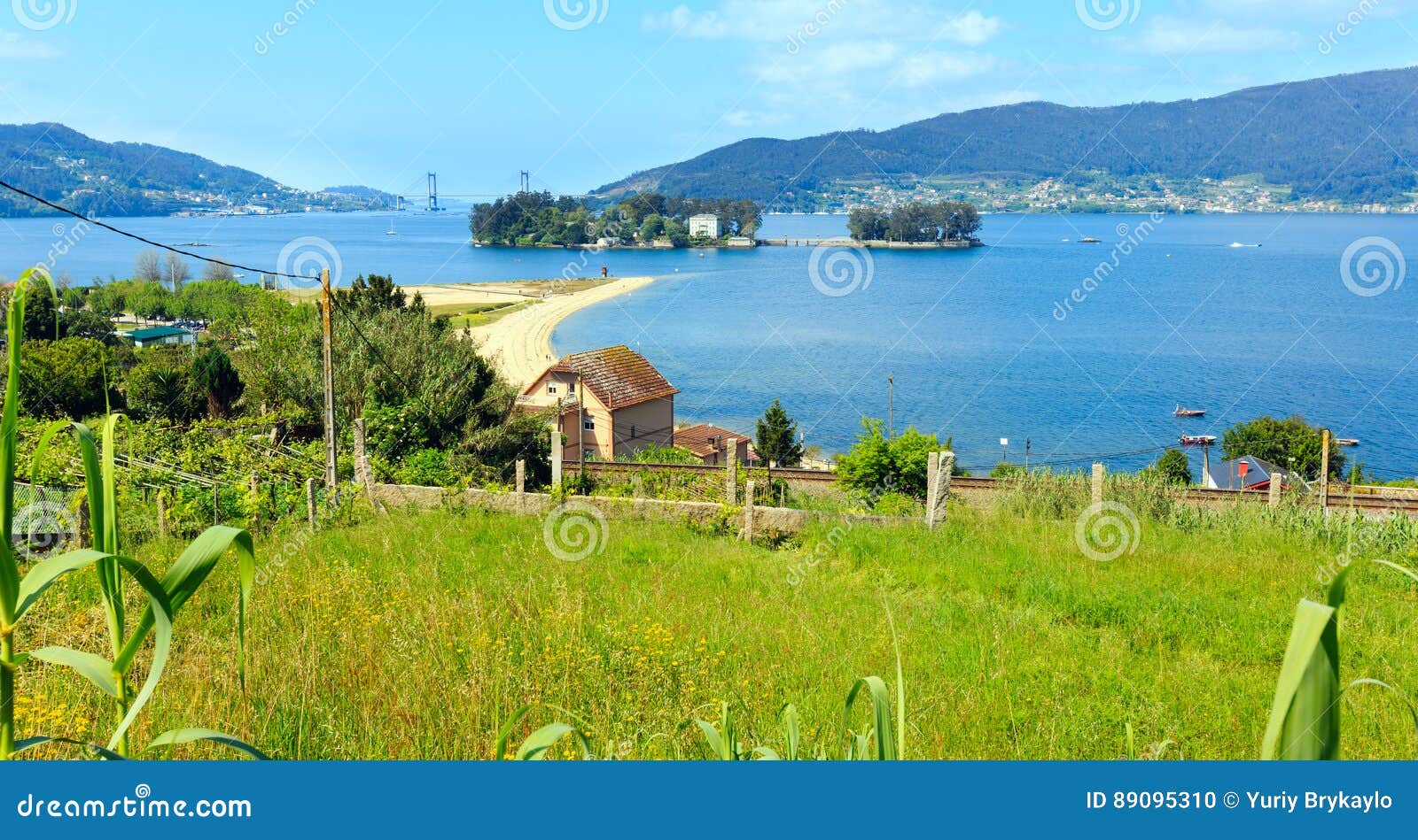 cesantes beach galicia, spain.