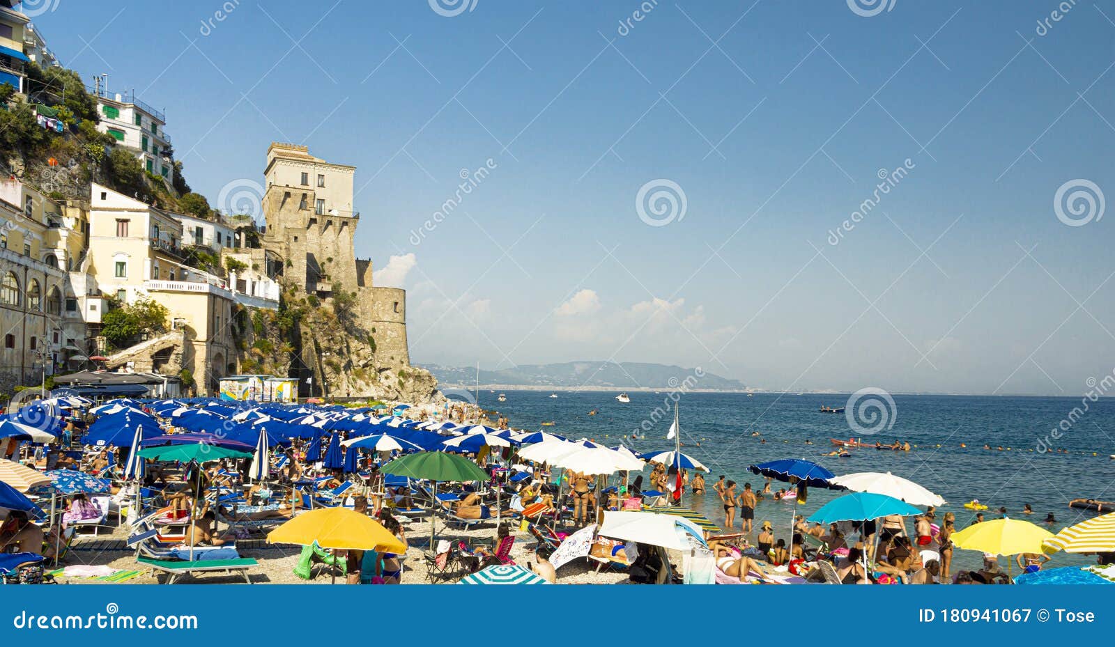 Cetara Coast, Italy Image - Image of sunny, blue: 180941067